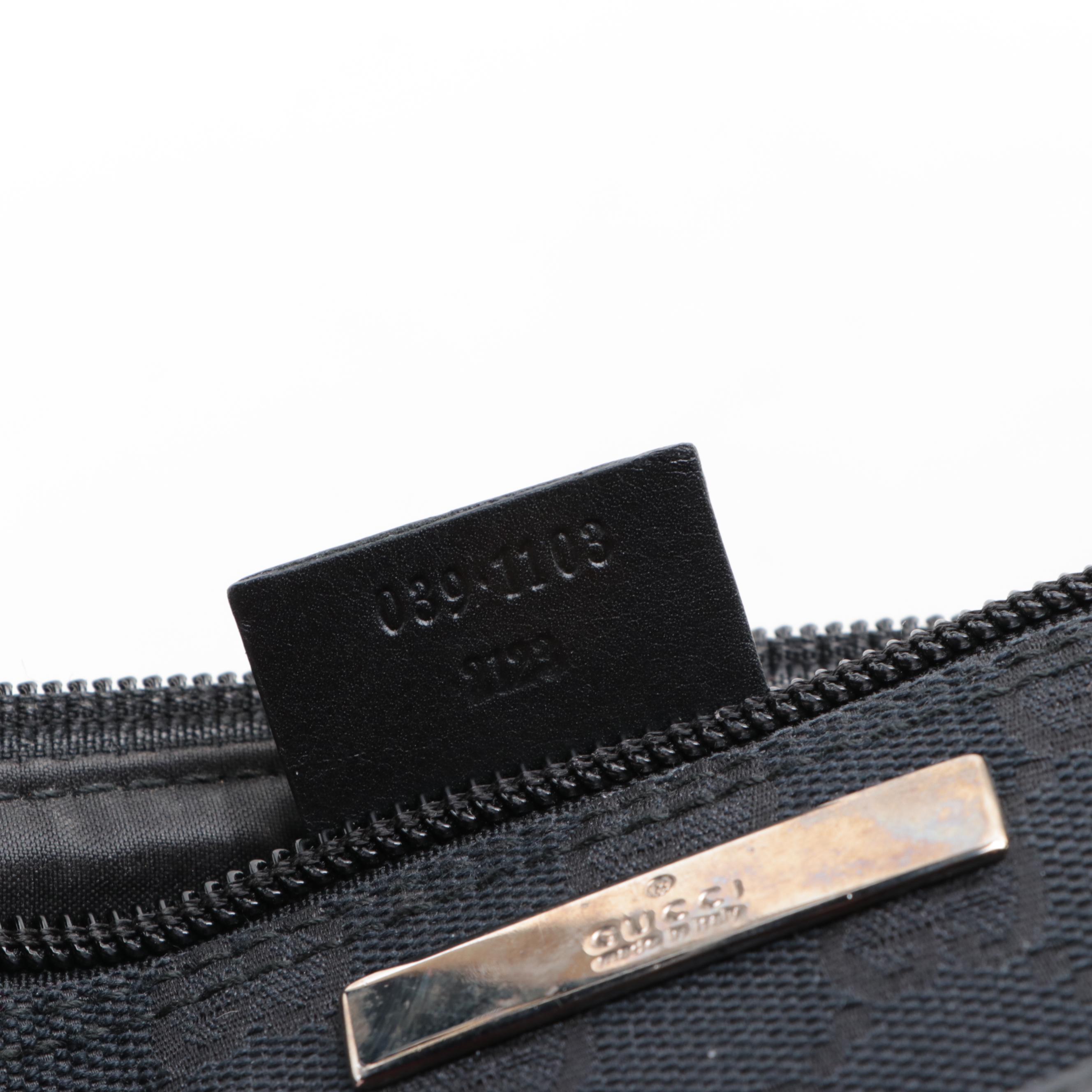 Gucci GG Canvas and Leather Handbag