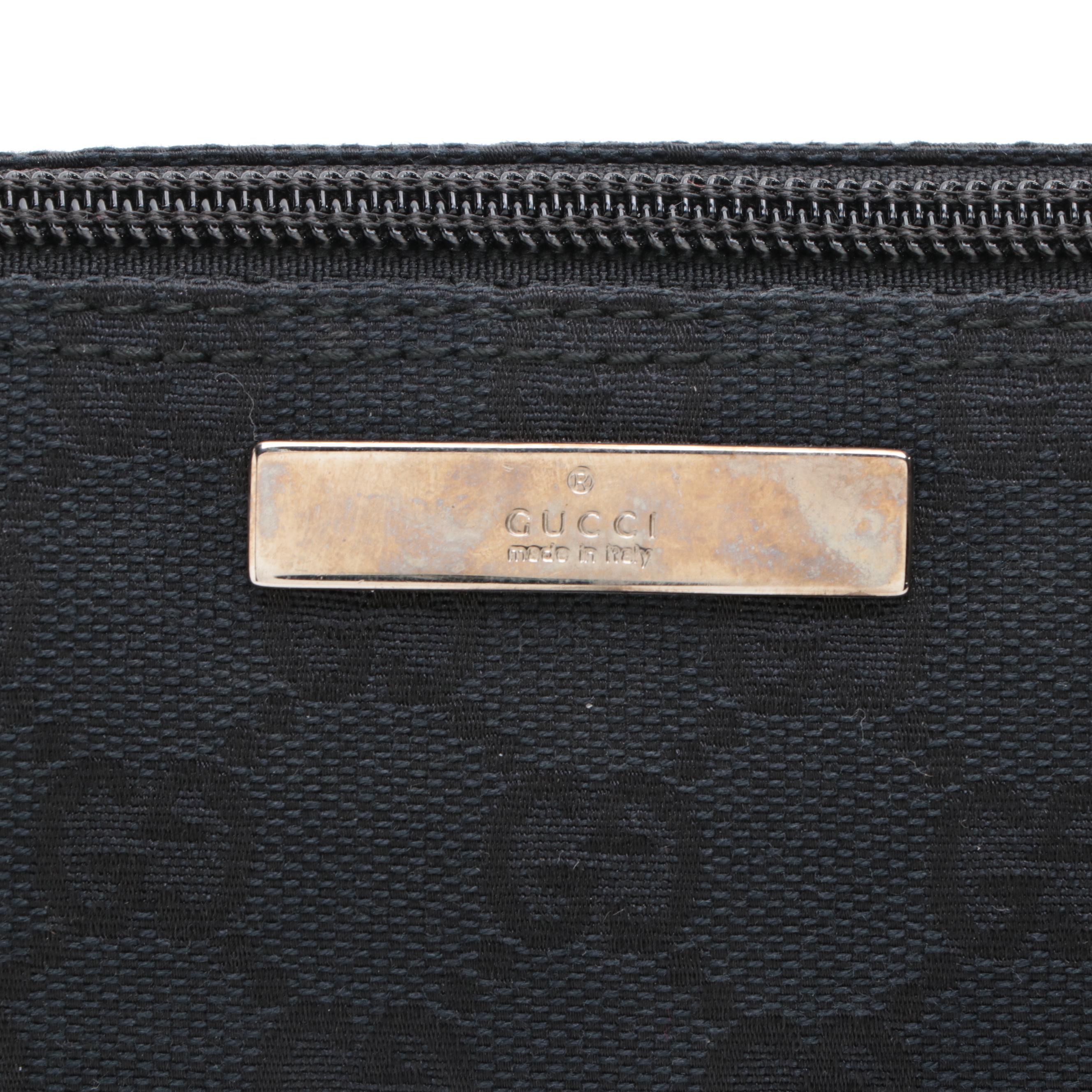 Gucci GG Canvas and Leather Handbag