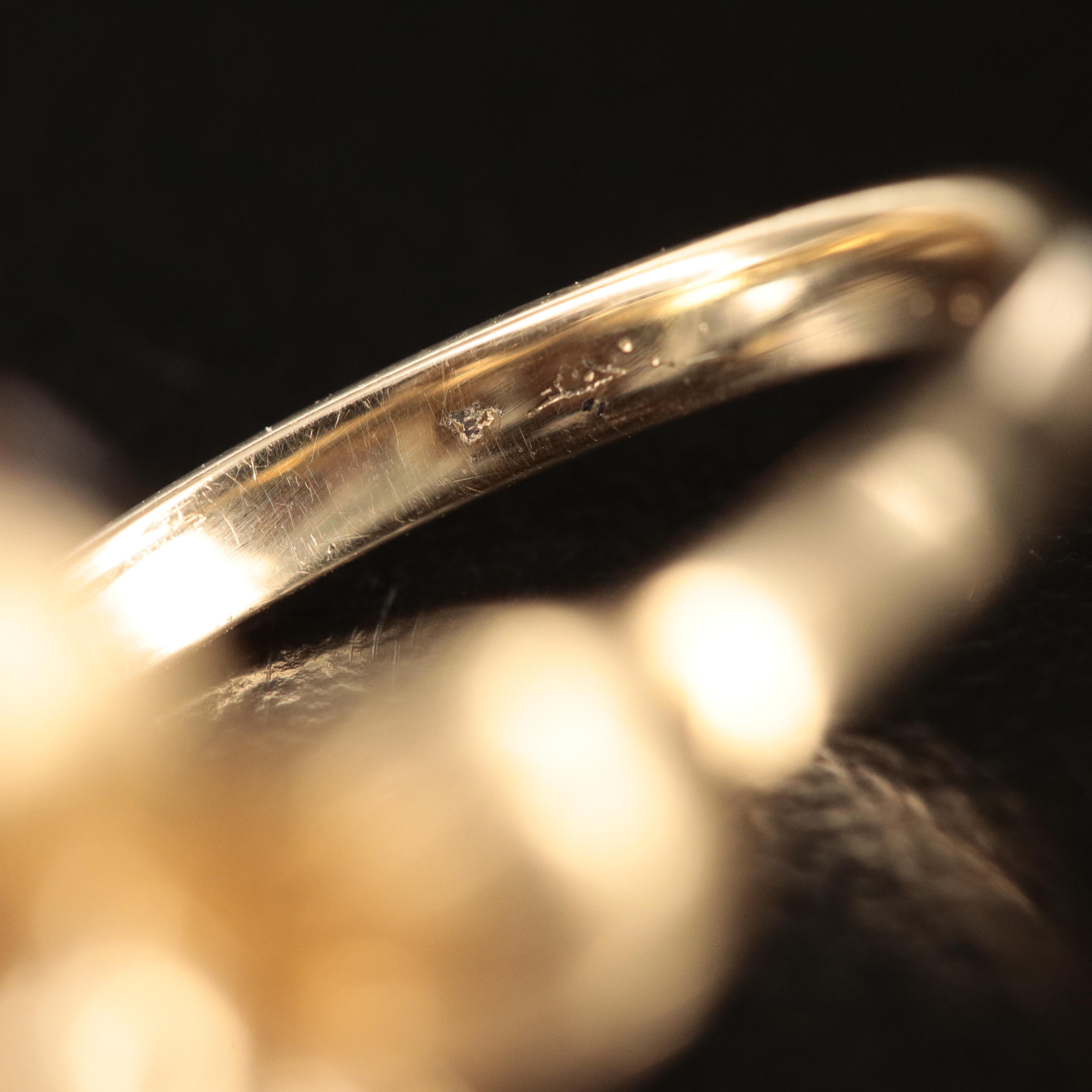 14K Coral Grape Cluster Ring