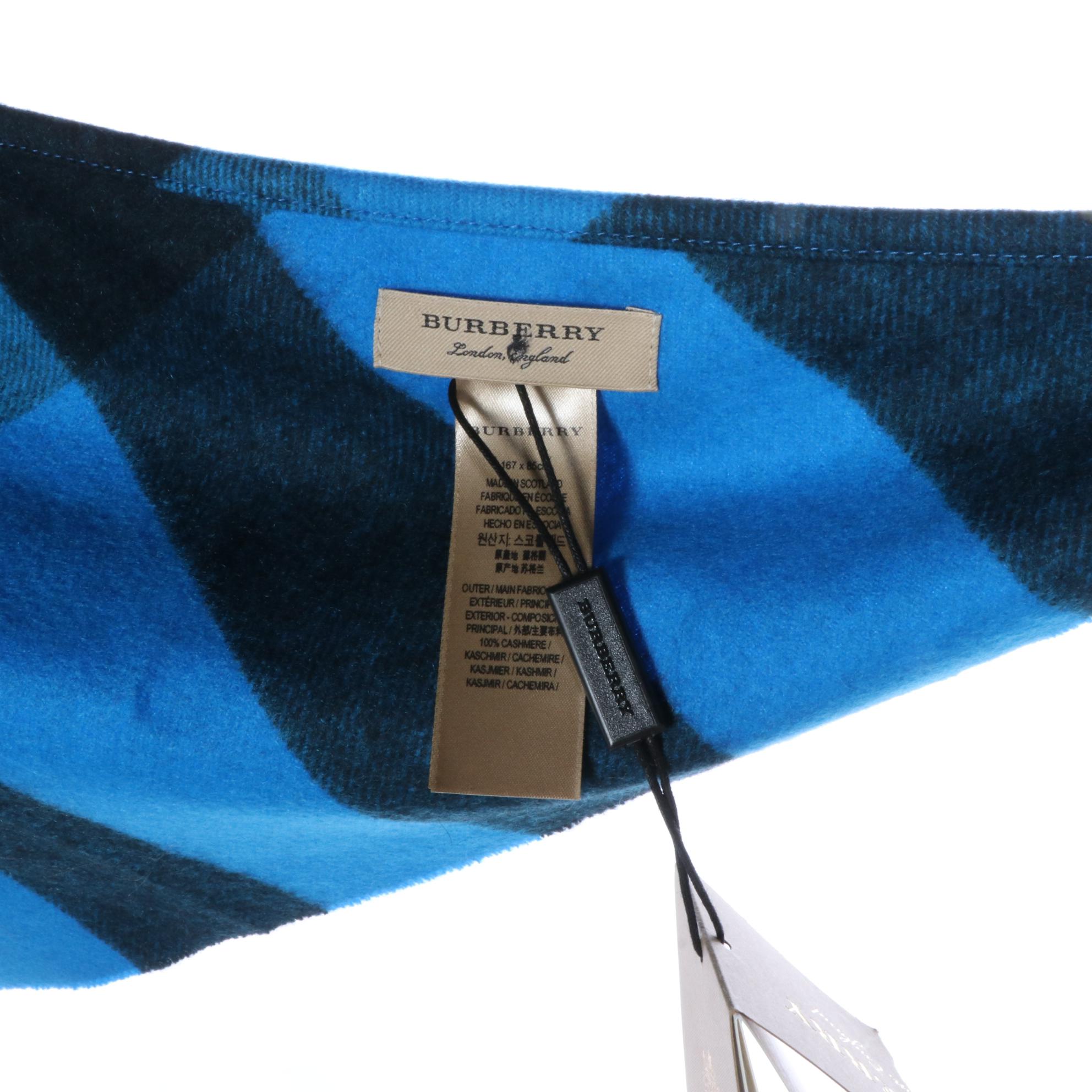 Burberry Cashmere Check Cape, NWT