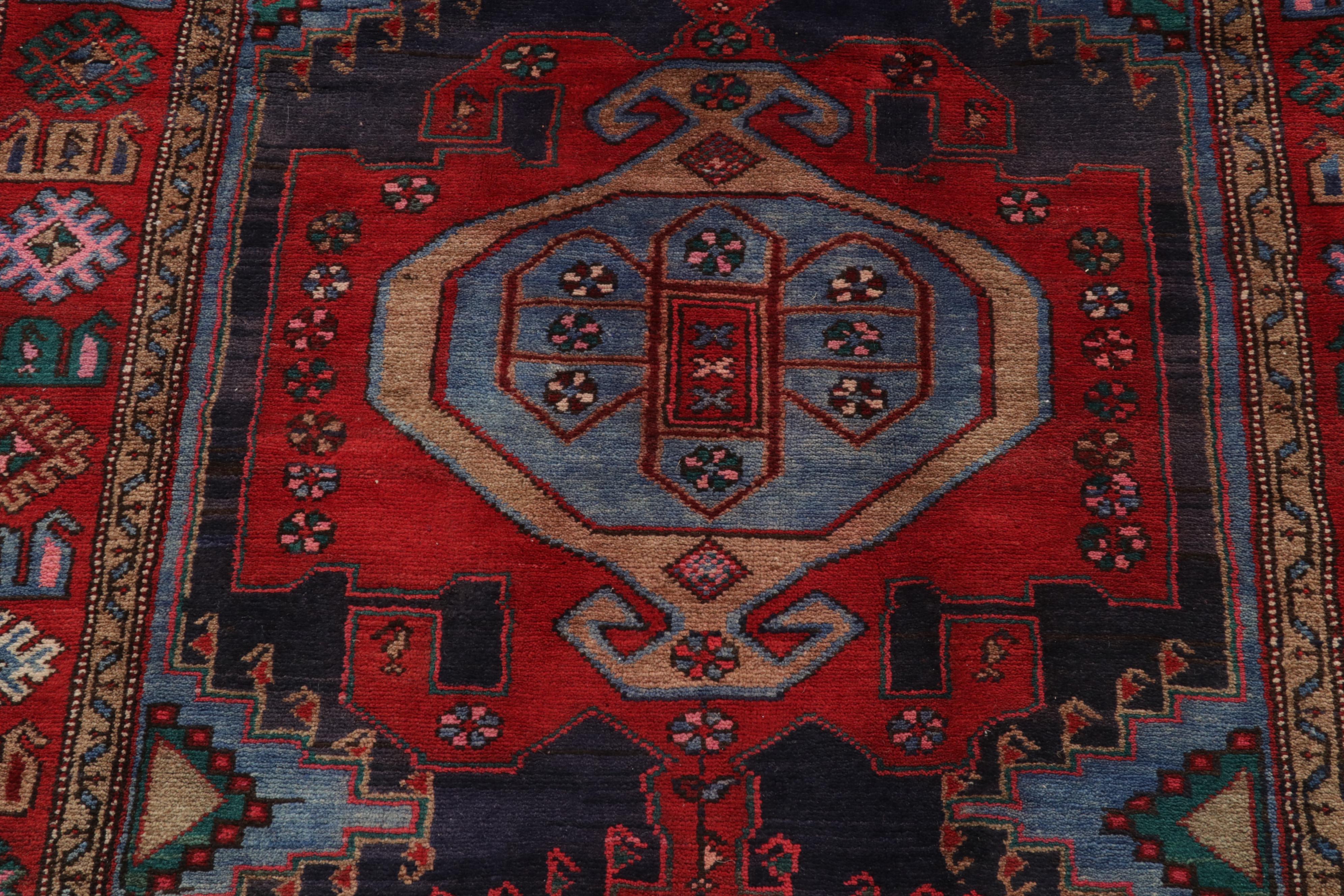 4'2 x 6'7 Hand-Knotted Persian Nahavand Area Rug, 1970s