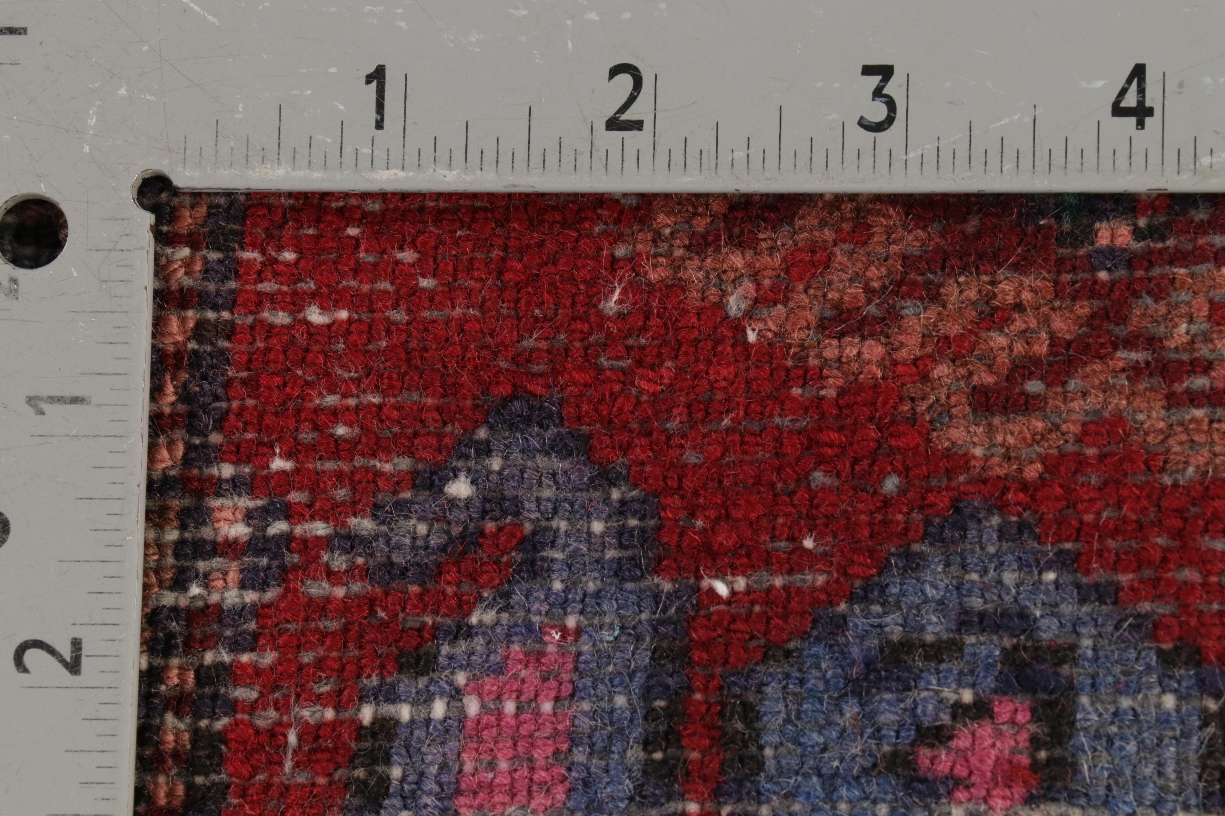 4'2 x 6'7 Hand-Knotted Persian Nahavand Area Rug, 1970s