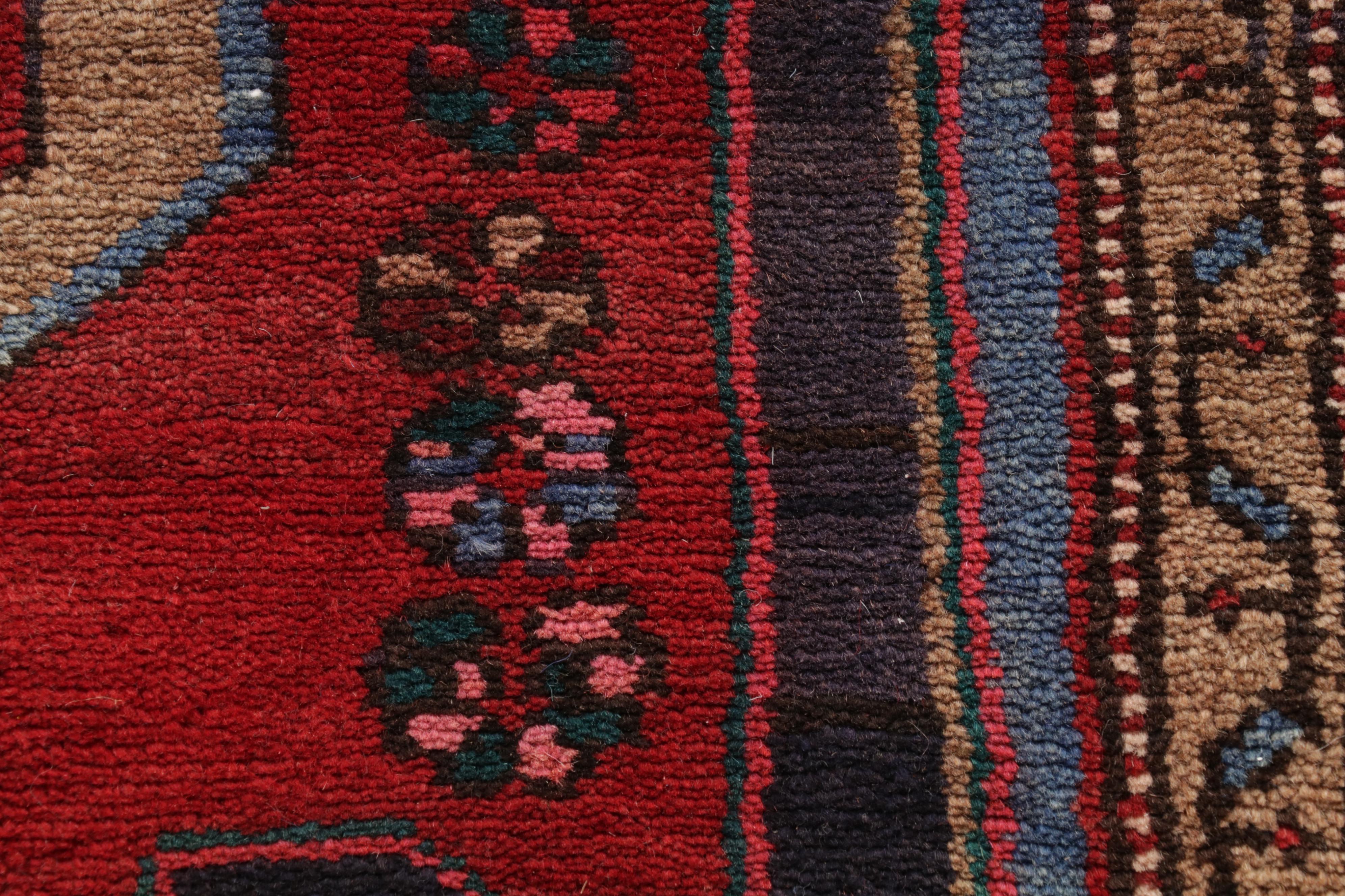 4'2 x 6'7 Hand-Knotted Persian Nahavand Area Rug, 1970s