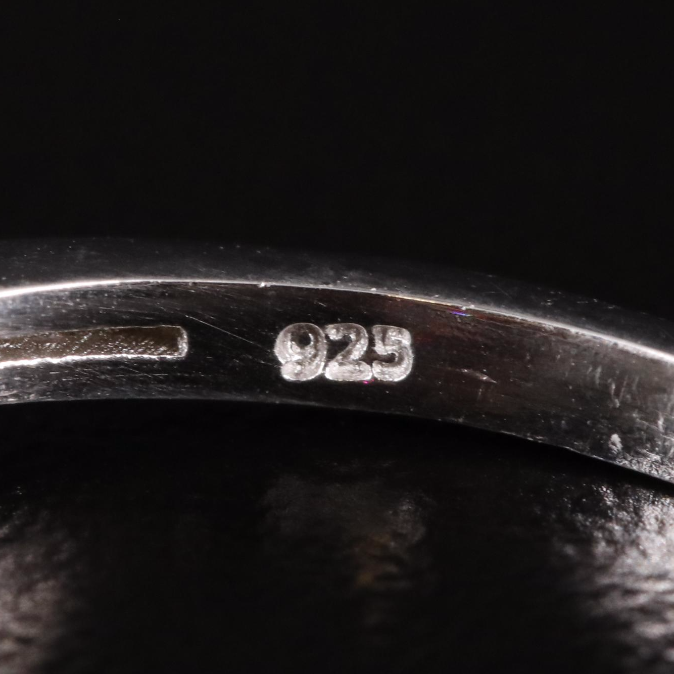 Sterling Garnet Solitaire Ring