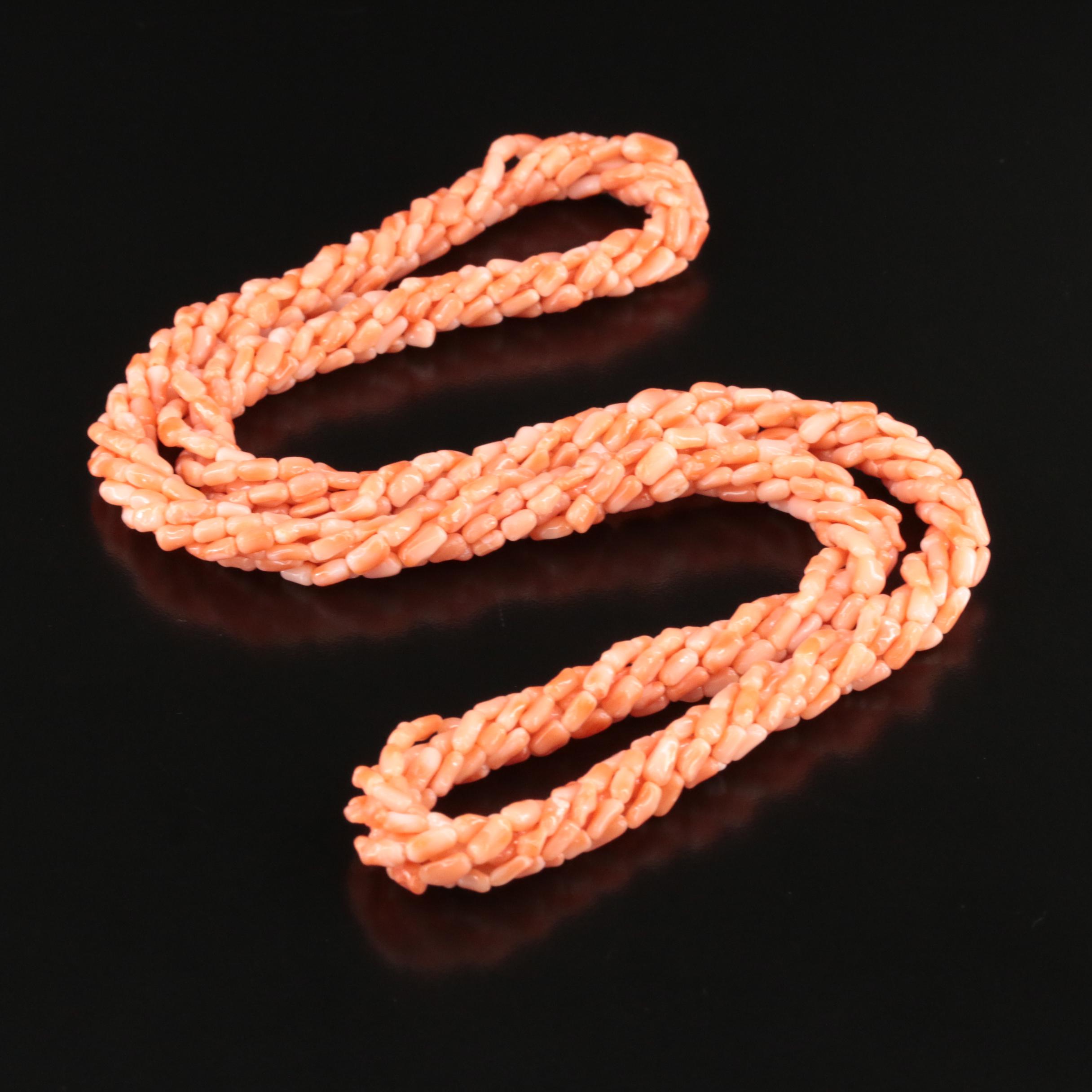 Coral Twist Necklace