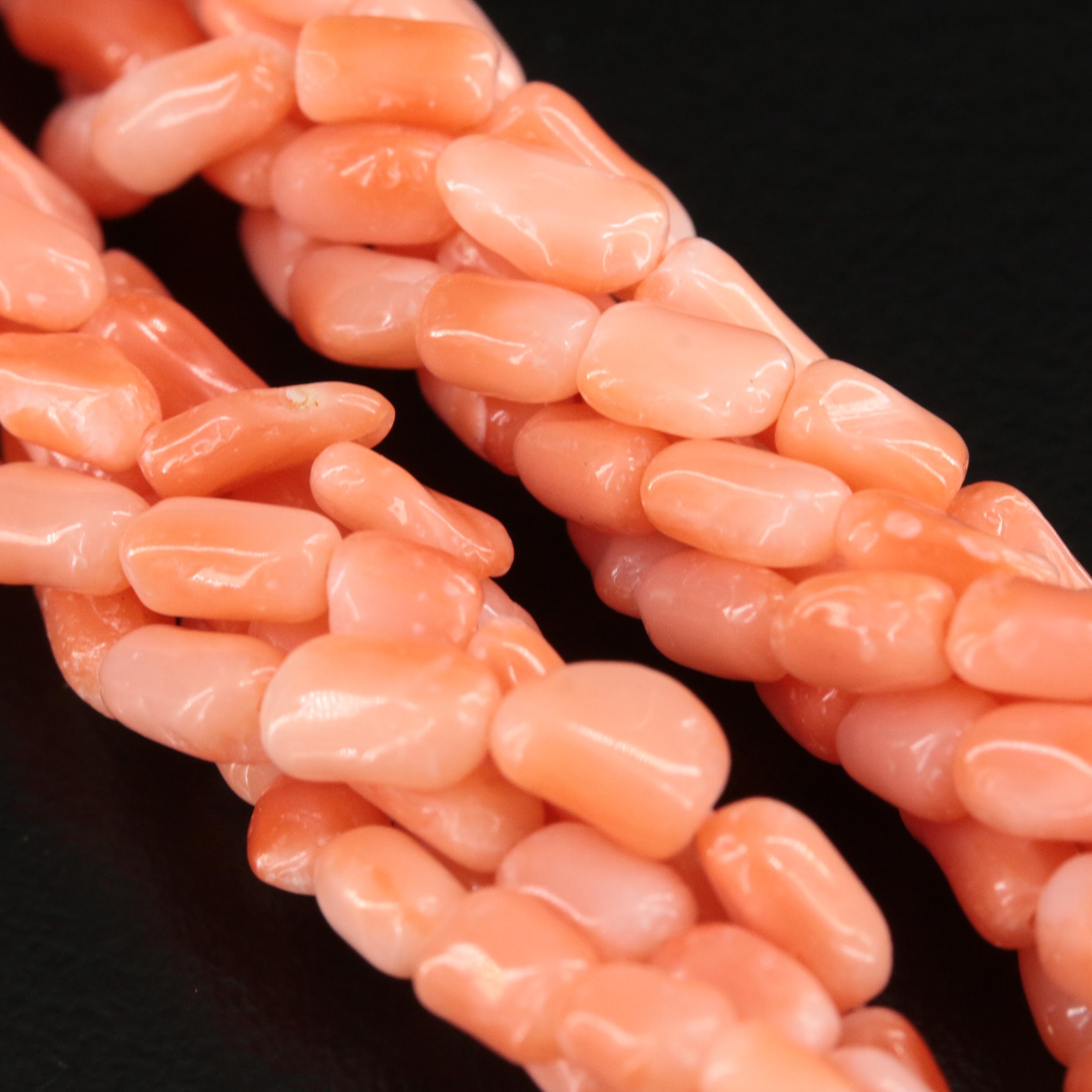 Coral Twist Necklace