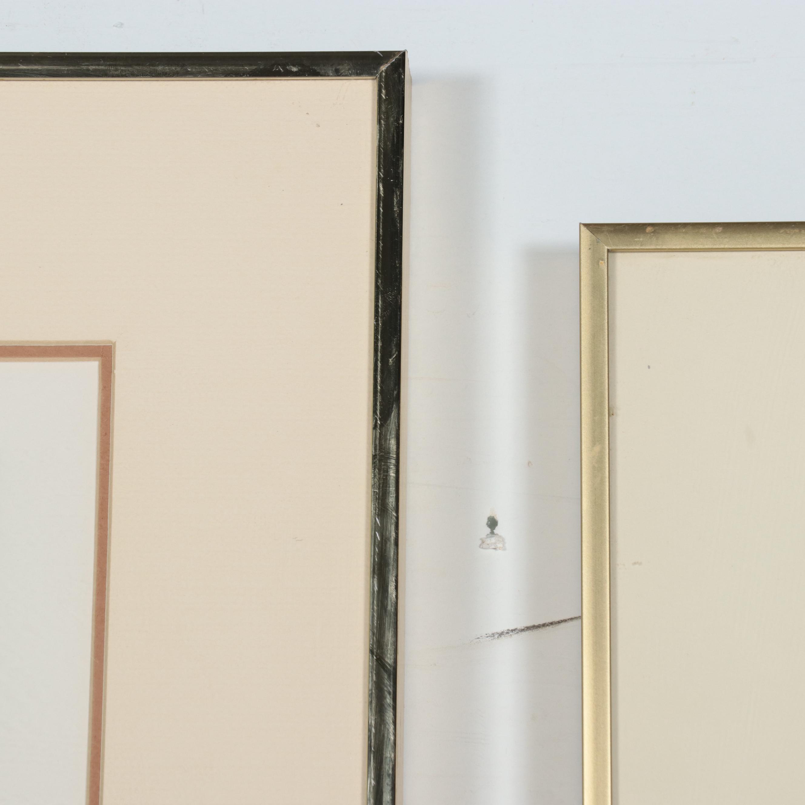 Cecilia “Cecy” Davilia Aquatint Etchings "Park I" and "Mountain"