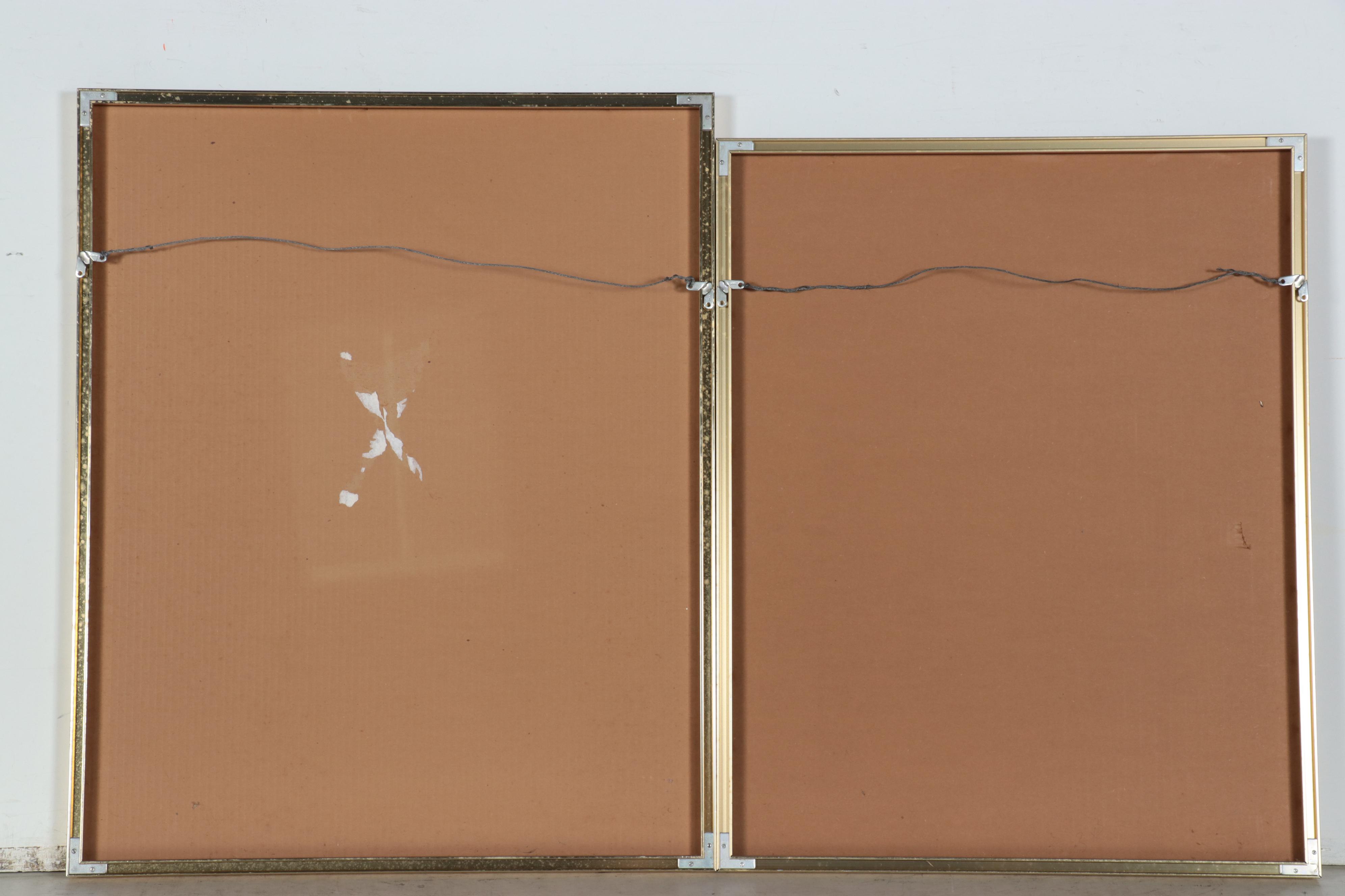 Cecilia “Cecy” Davilia Aquatint Etchings "Park I" and "Mountain"