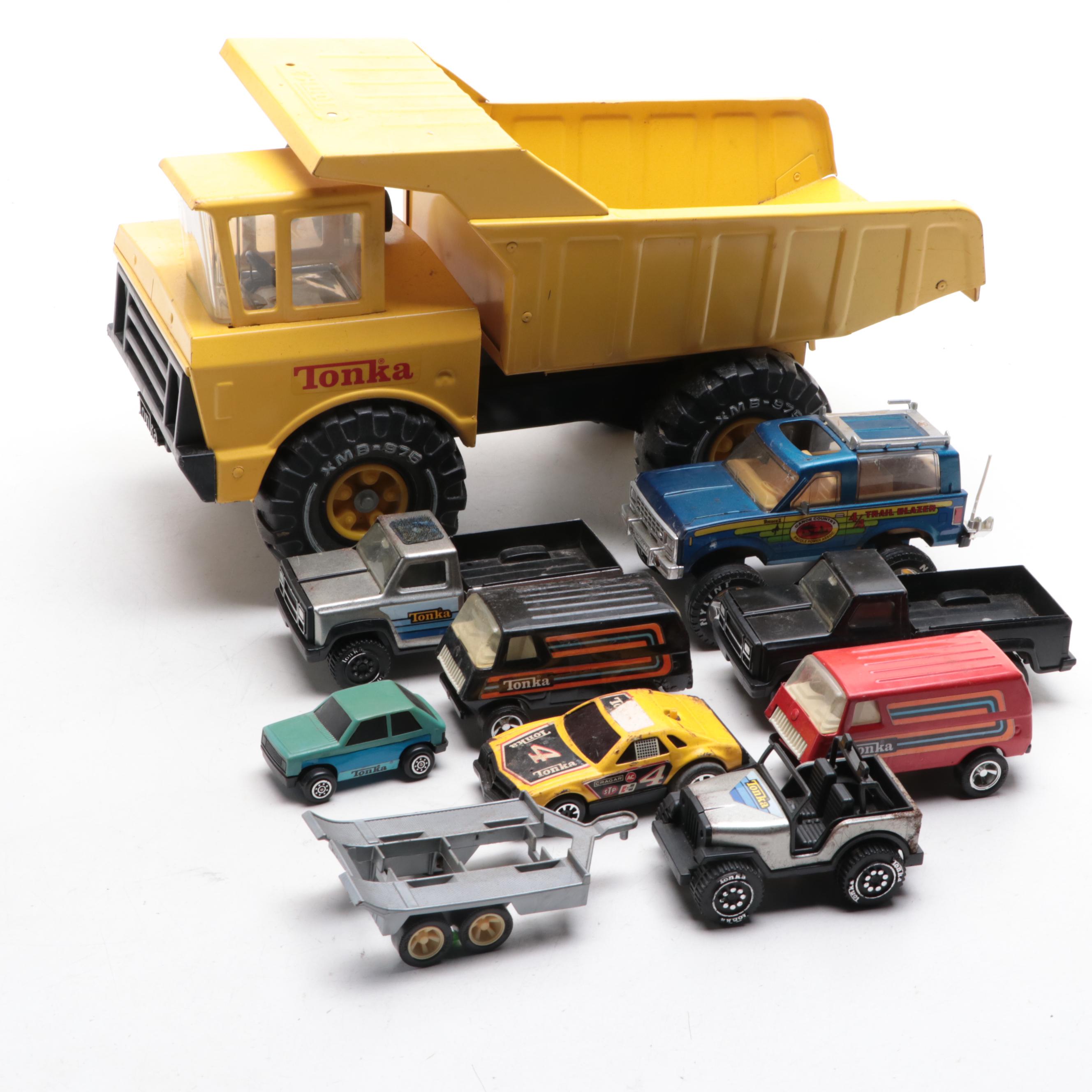 Tonka XMB-975 Dump Trucks and Other Metal Toy Cars