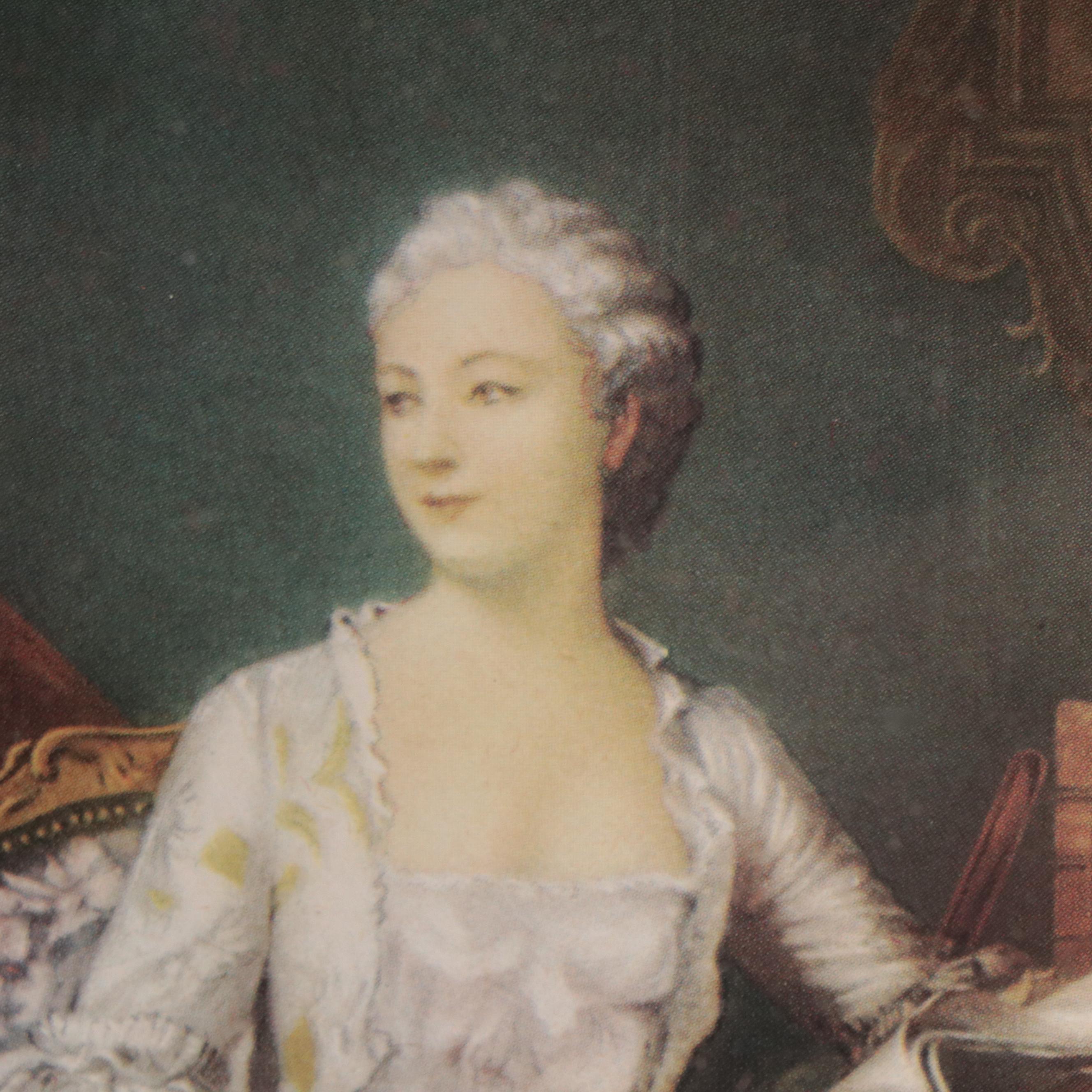 Offset Lithograph of Madame de Pompadour