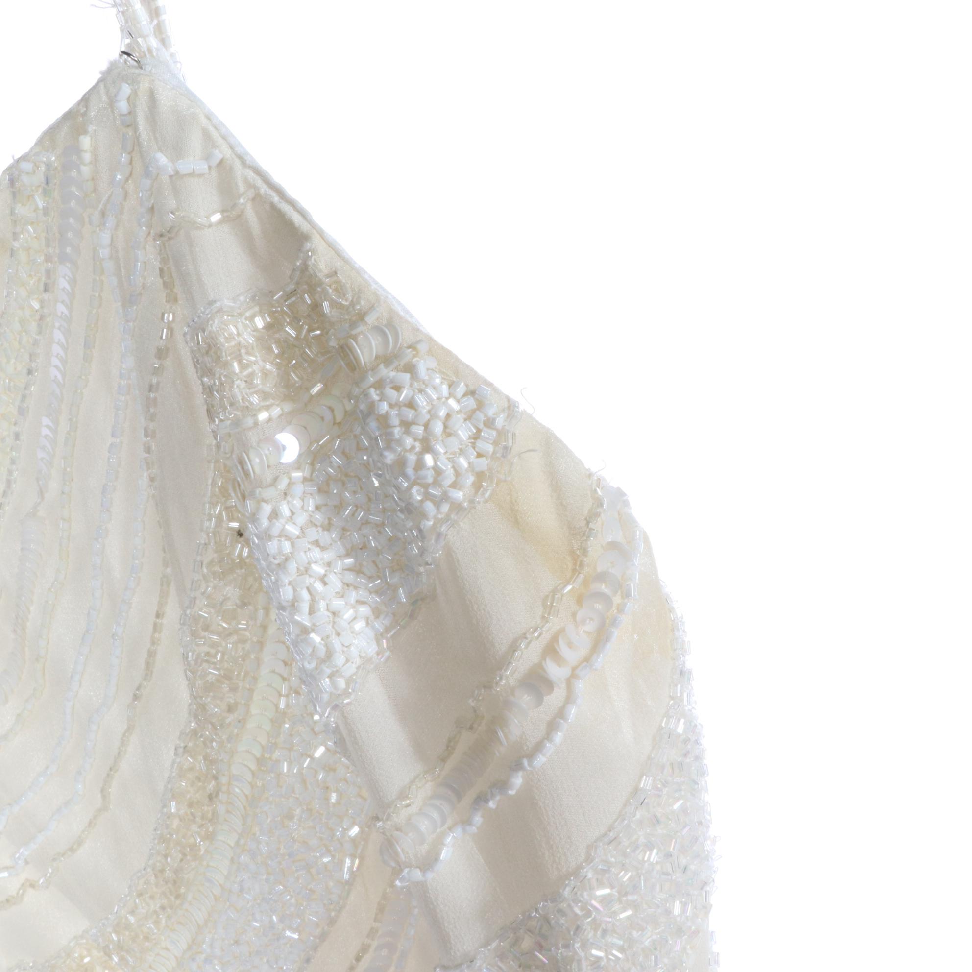 Caché and Other Beaded Silk Evening Dresses