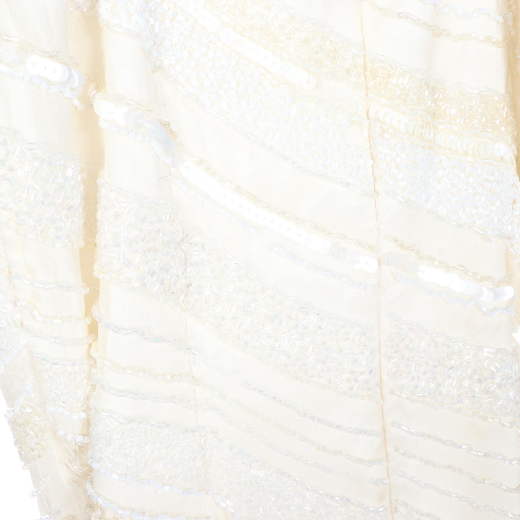 Caché and Other Beaded Silk Evening Dresses