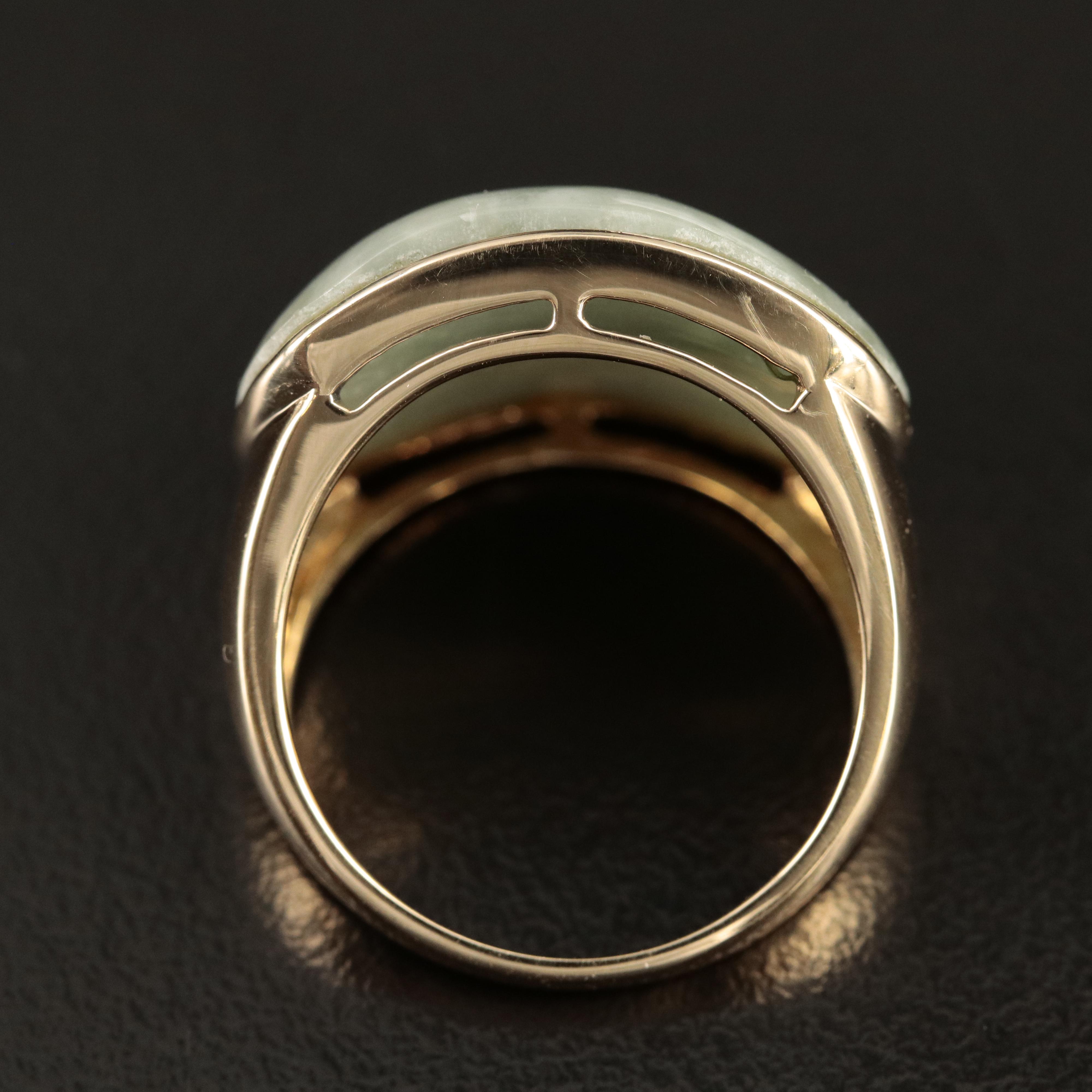 14K Jadeite Ring