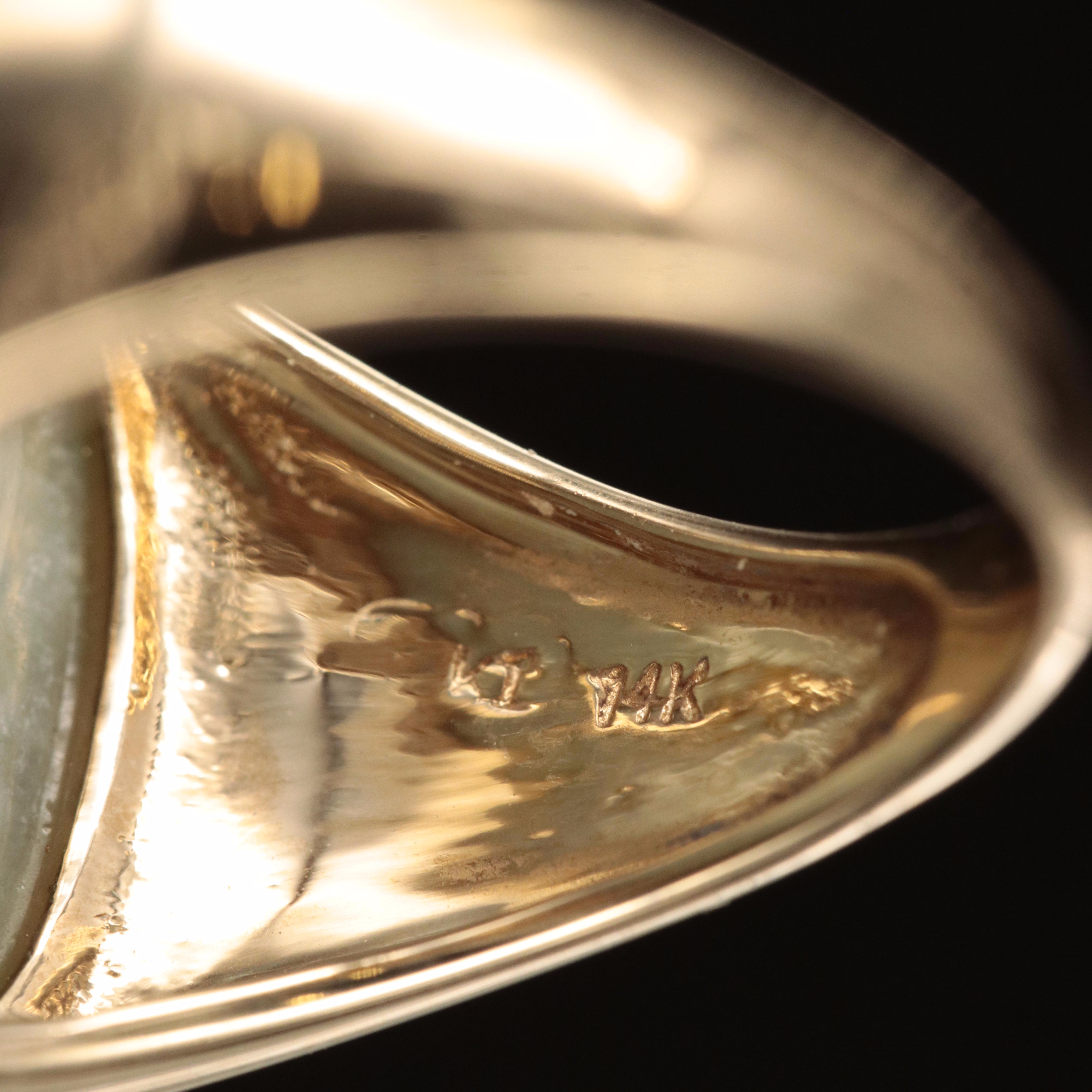 14K Jadeite Ring
