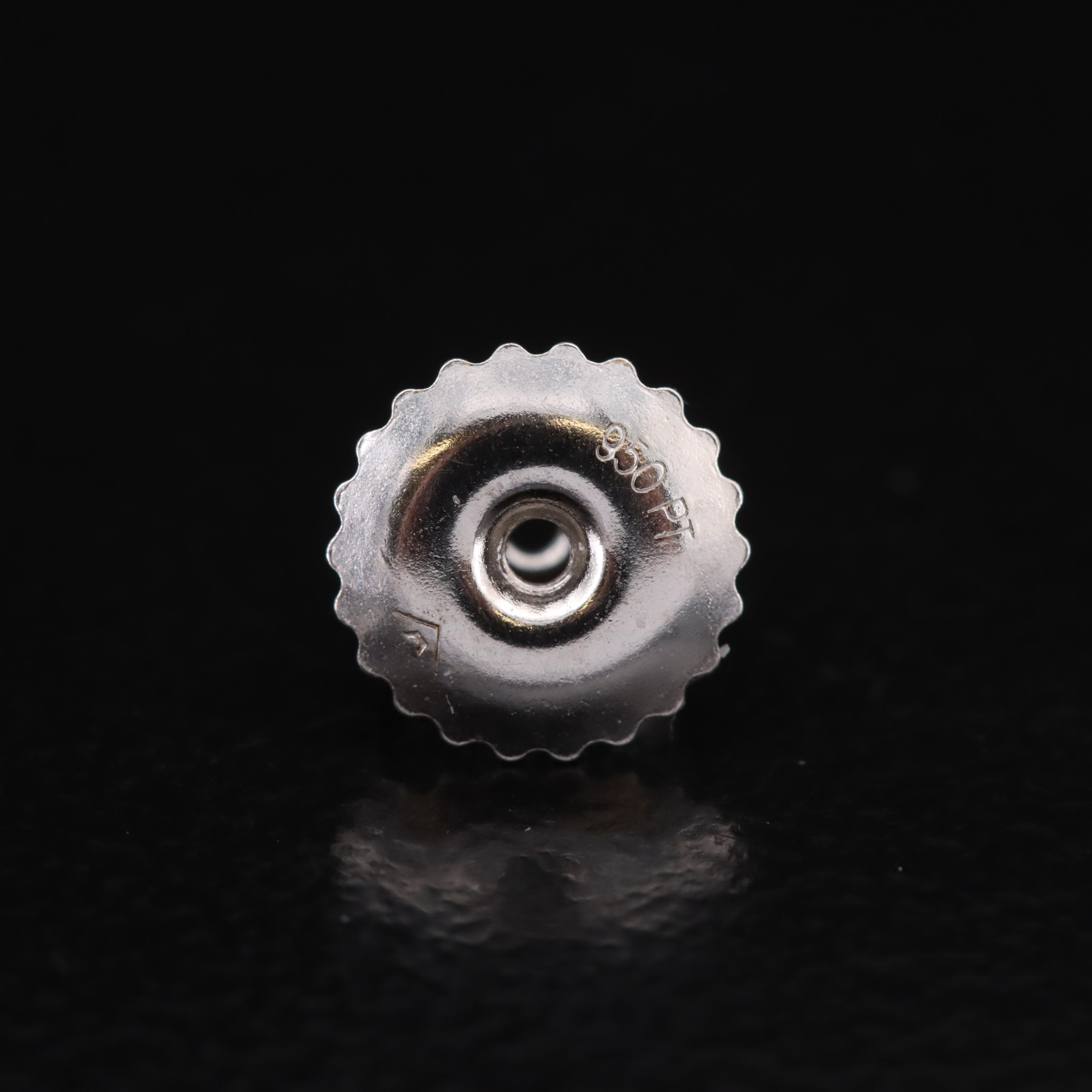 Platinum 3.14 CTW Lab Grown Diamond Stud Earrings