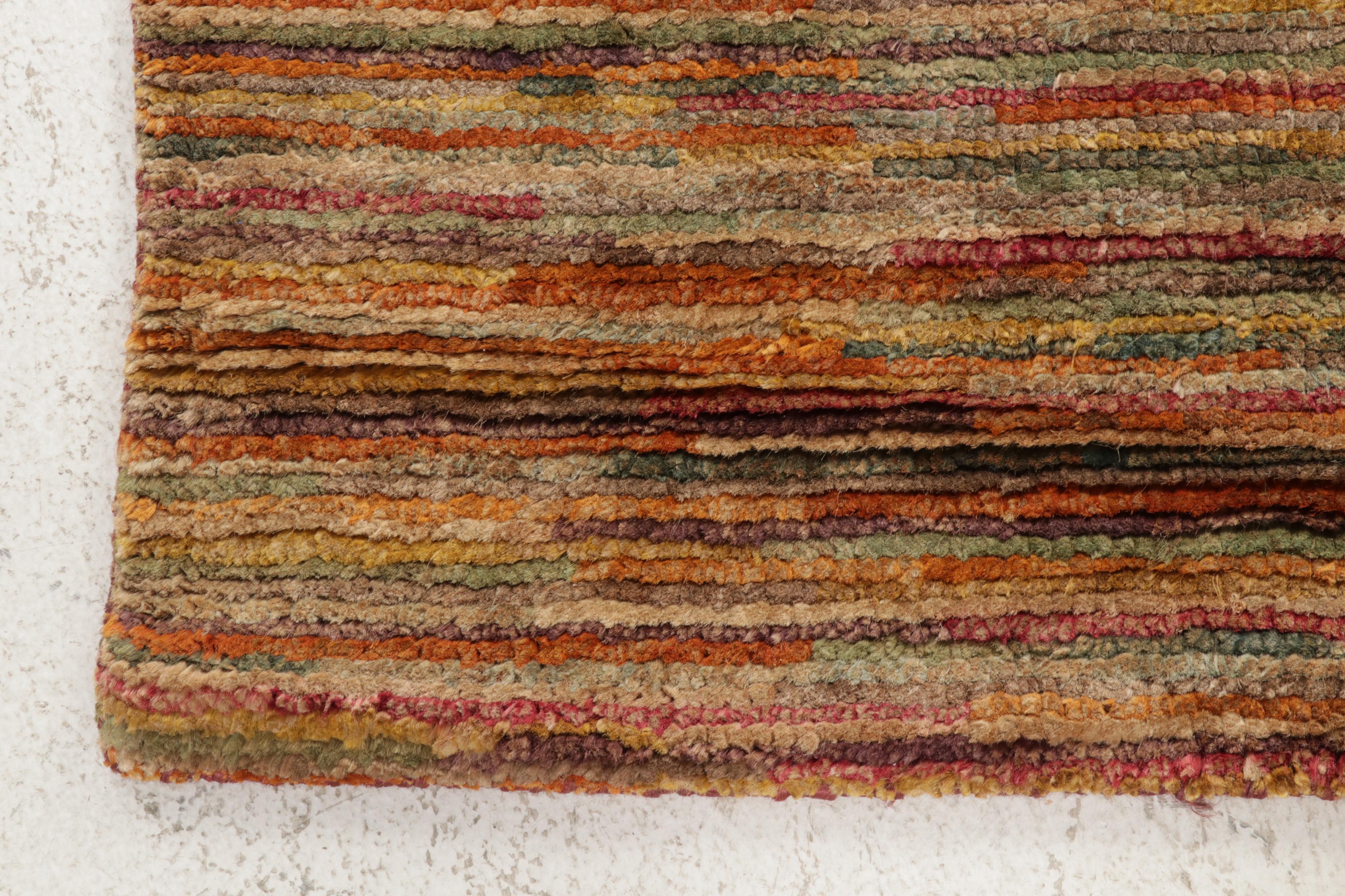 3' x 4'10 Hand-Knotted Indo-Persian Gabbeh Accent Rug, 2010s