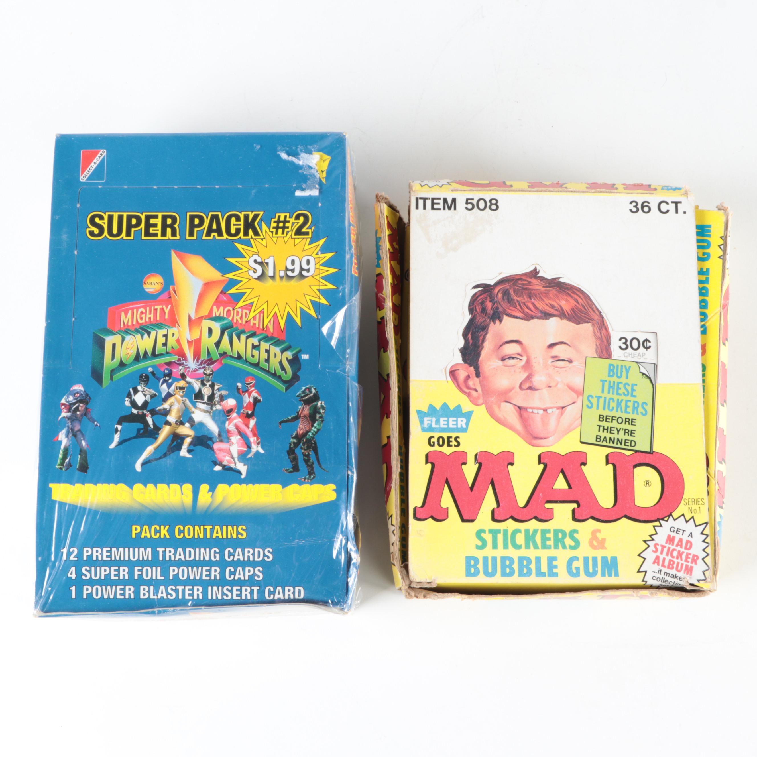 Garbage Pail Kids, Dick Tracy, More Trading Cards with Sealed Power Rangers Box