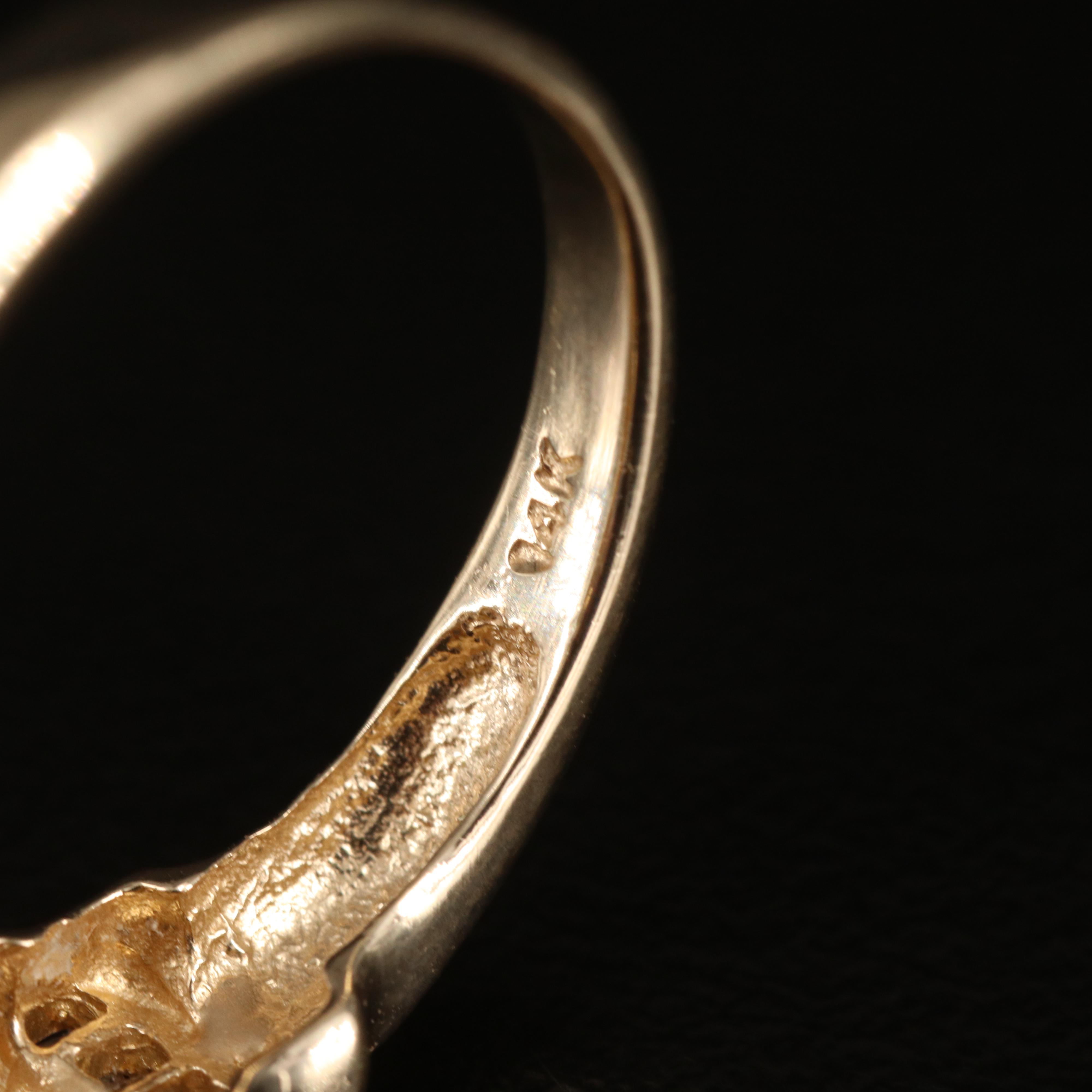 14K Sapphire and Diamond Ring