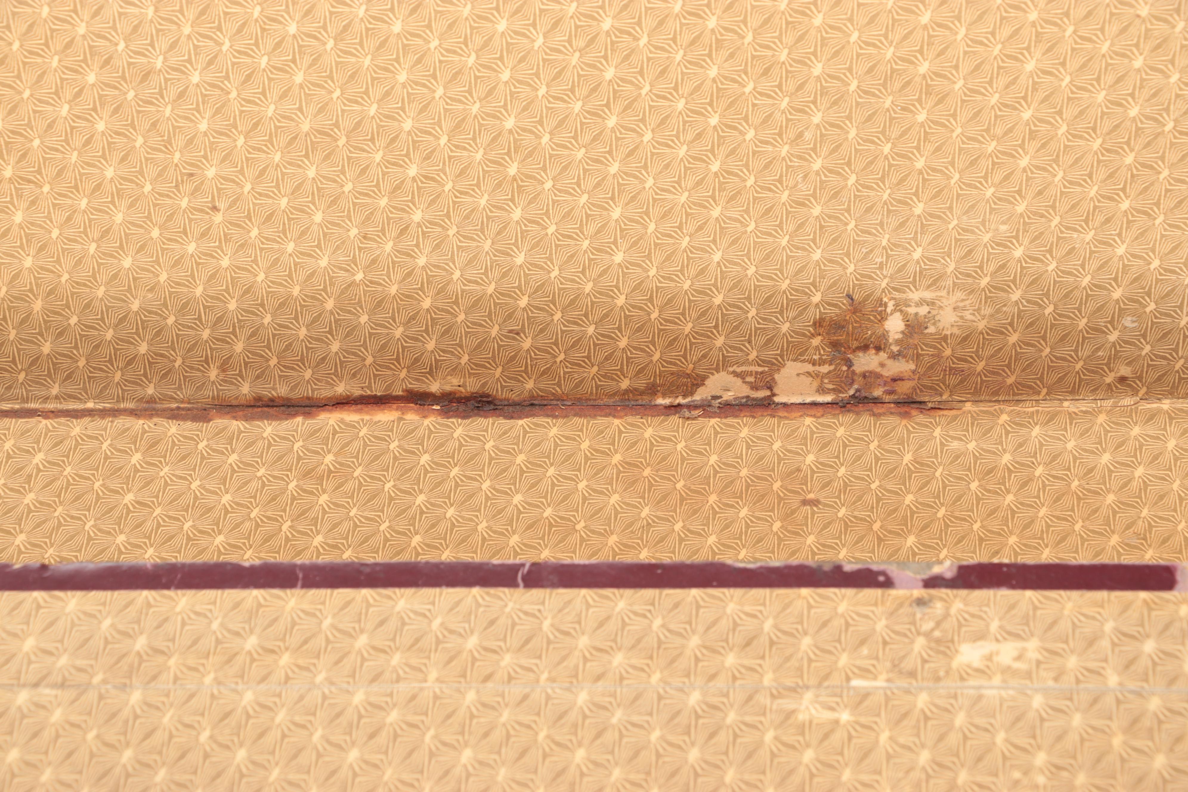 Late Victorian Slatted Wood and Canvas Steamer Trunk