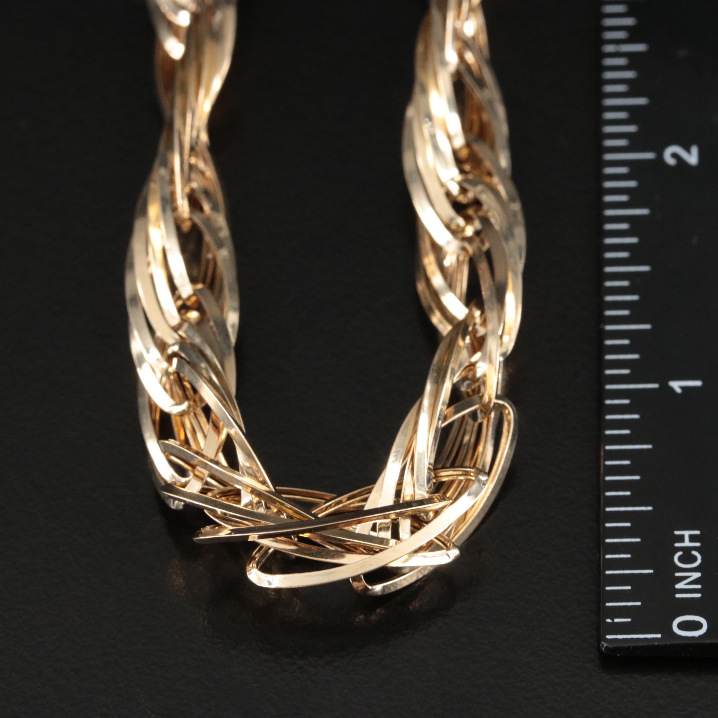 Italian 14K Fancy Link Necklace