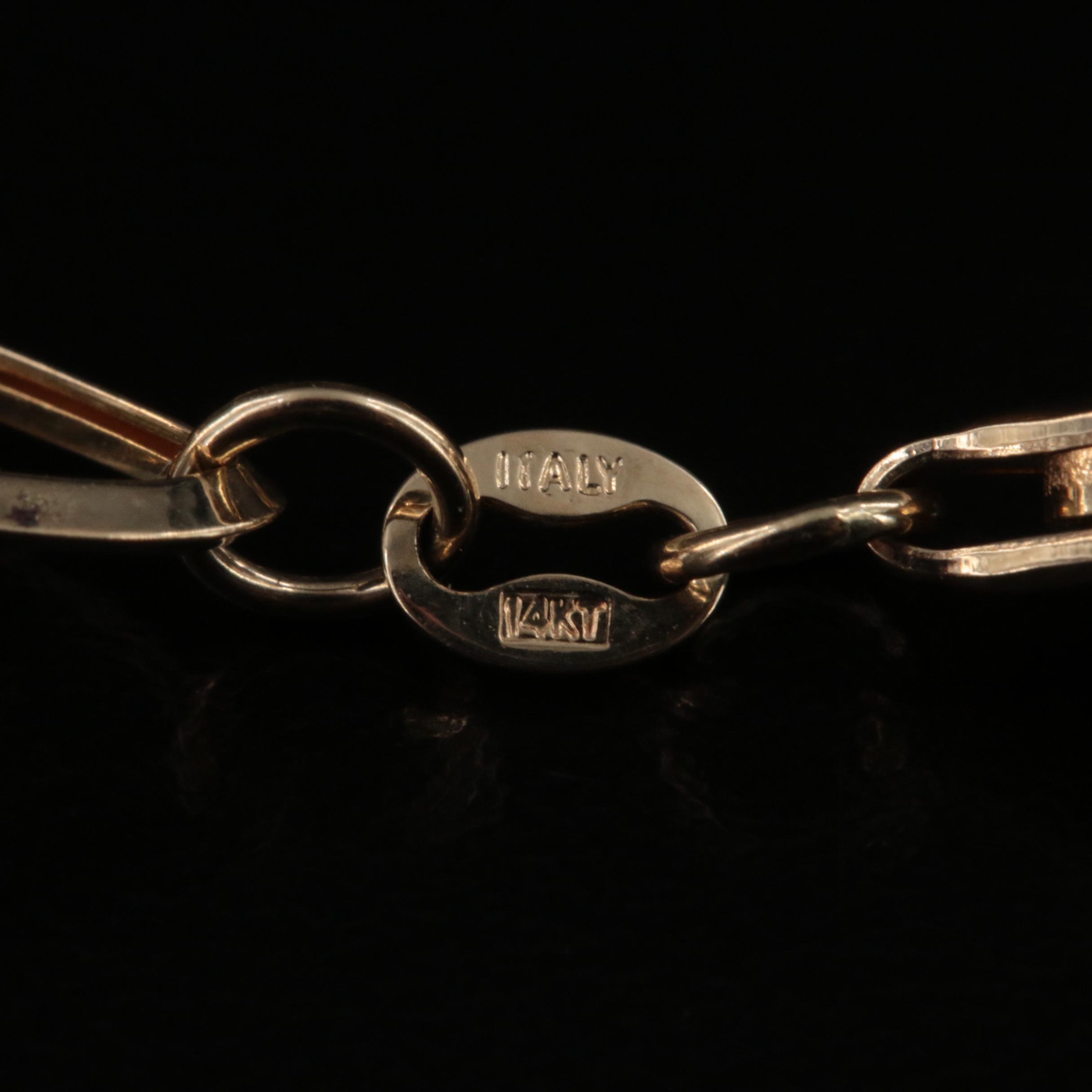 Italian 14K Fancy Link Necklace