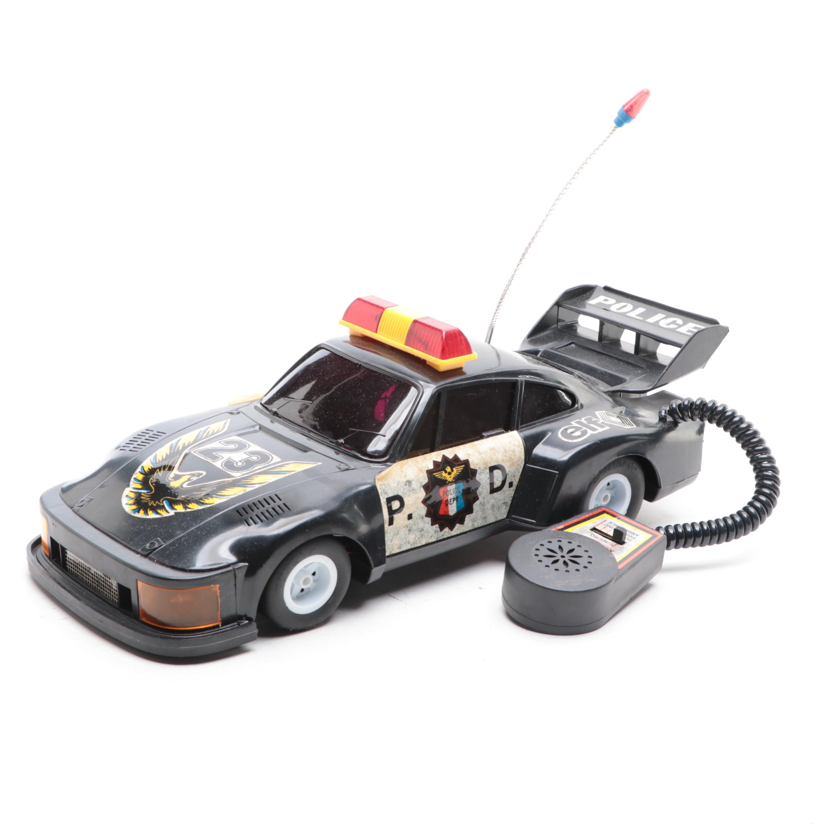 Nomura Shaking Antique Car With Porsche 935 Turbo Police Toy Car