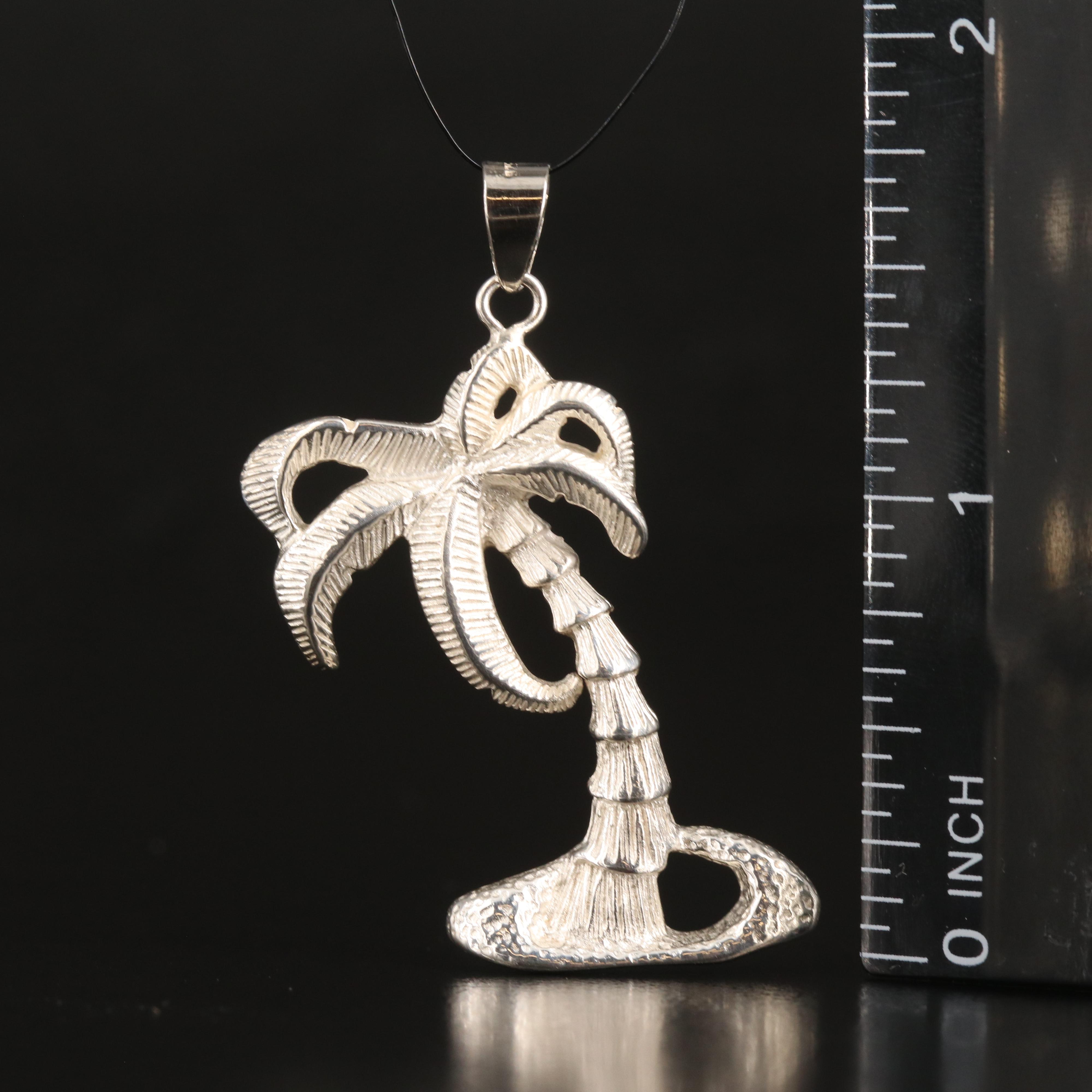 Sterling Palm Tree Pendant