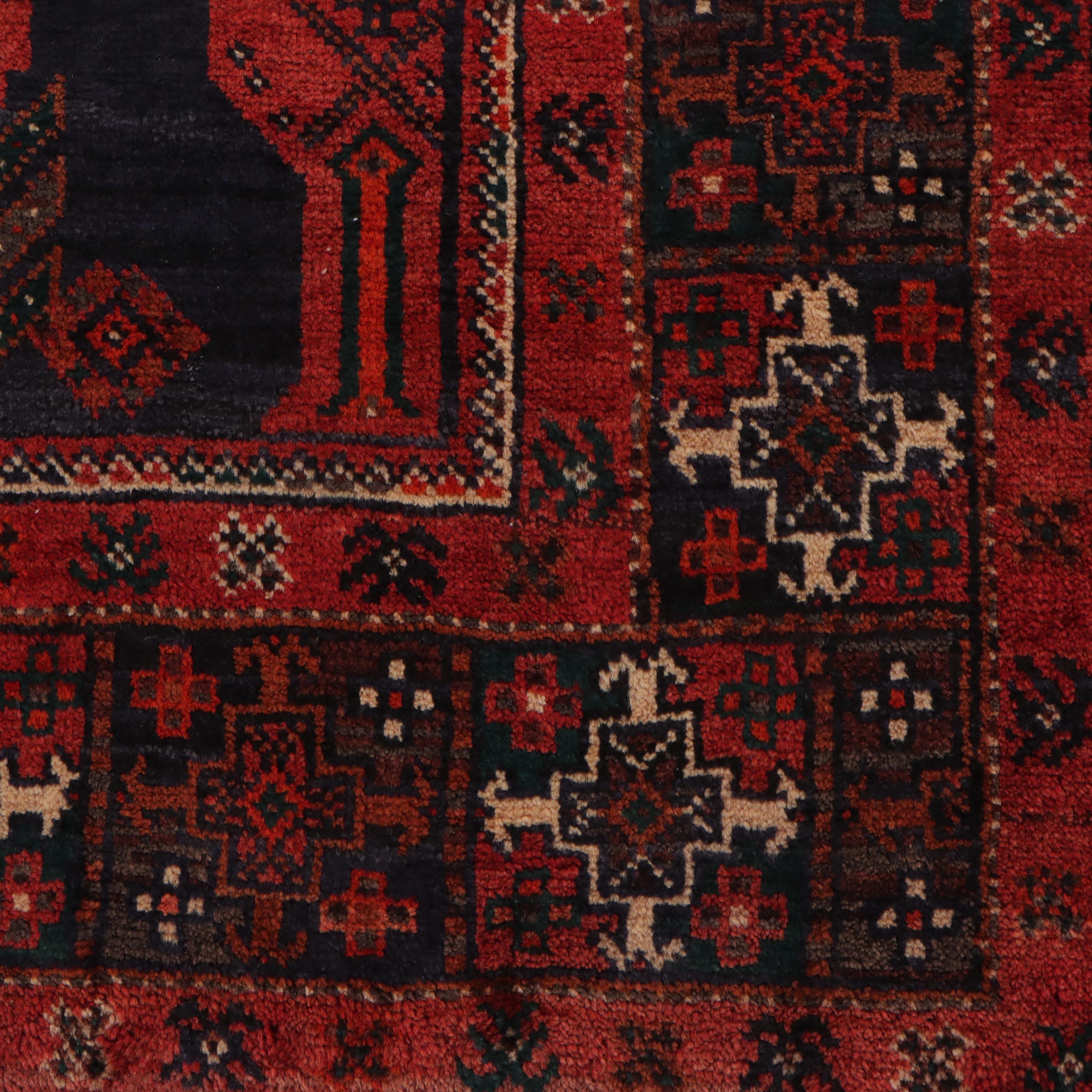 3'9 x 8'5 Hand-Knotted Persian Northwest Village Area Rug