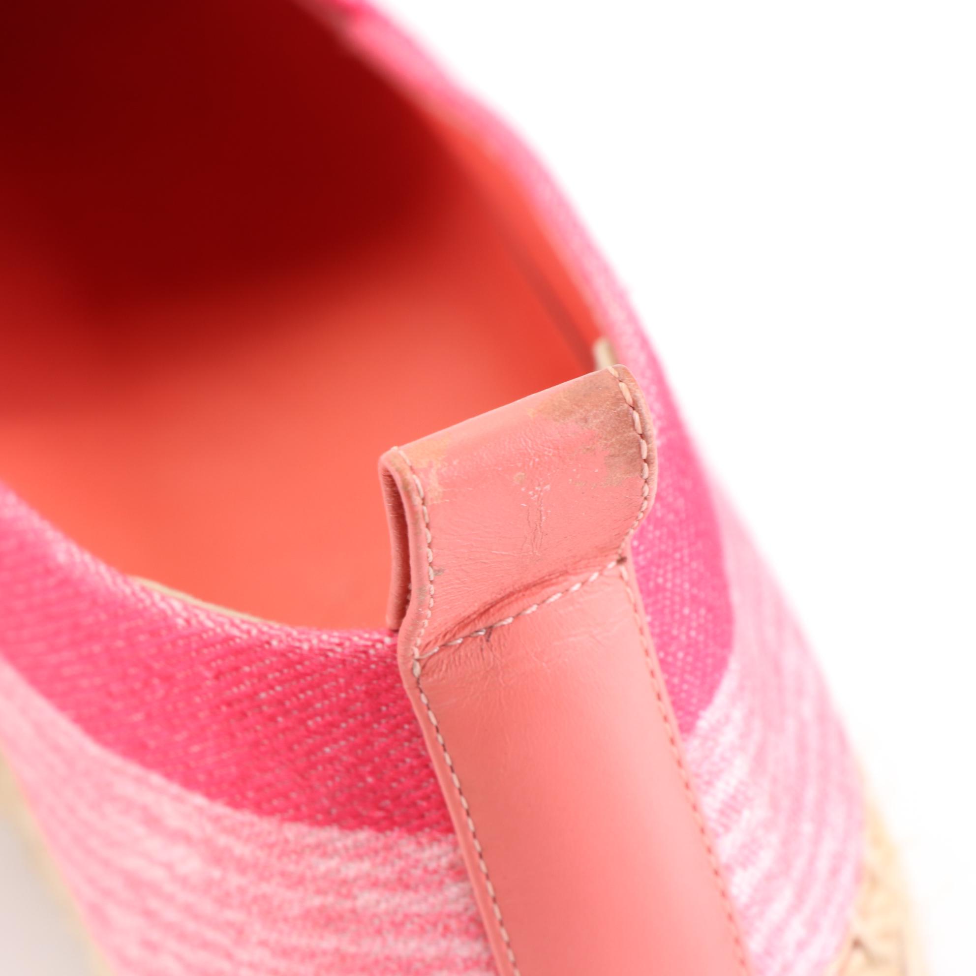 Louis Vuitton Shore Postcard Espadrilles in Denim and Jute with Box