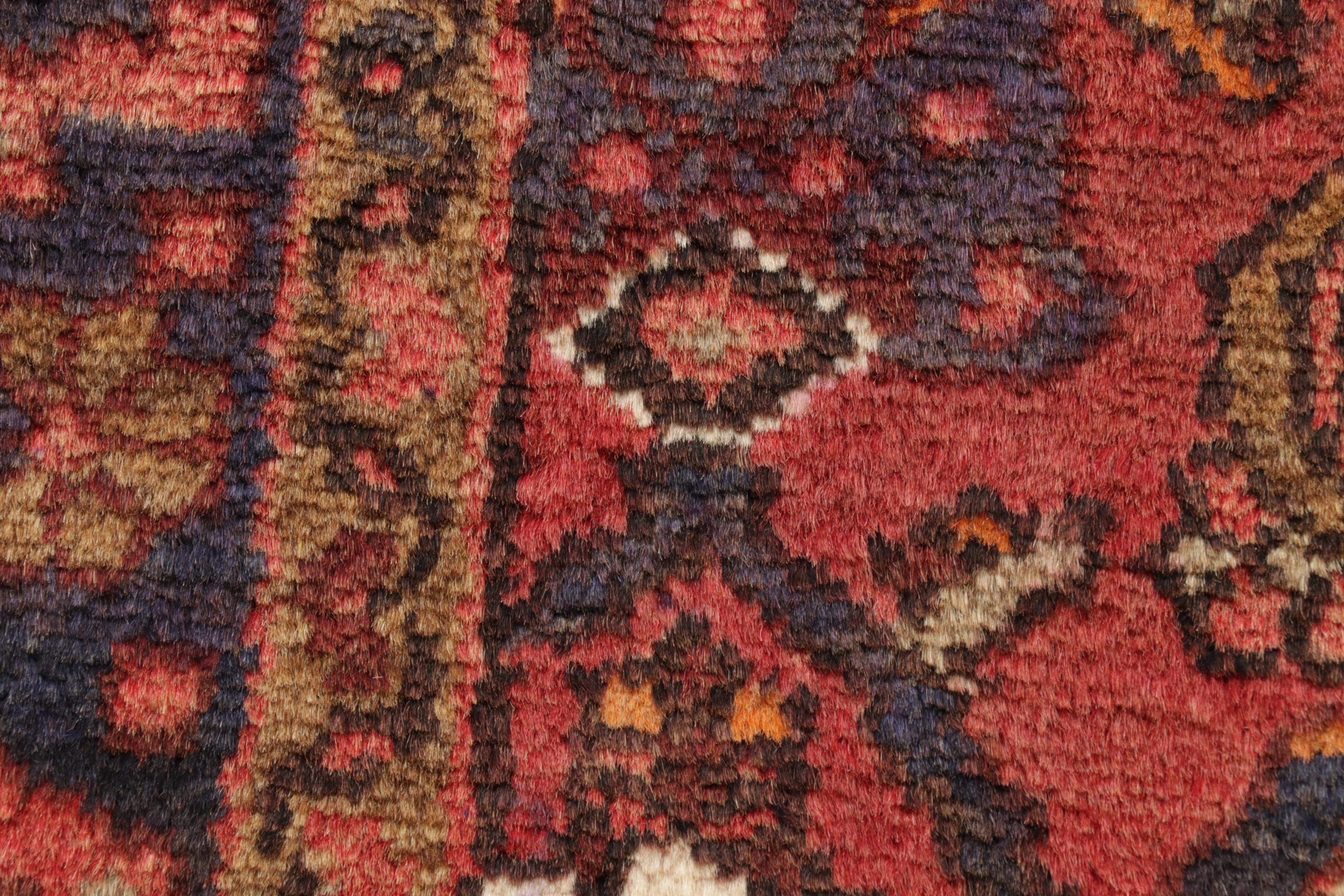 3'4 x 10'5 Hand-Knotted Persian Malayer Carpet Runner, 1970s