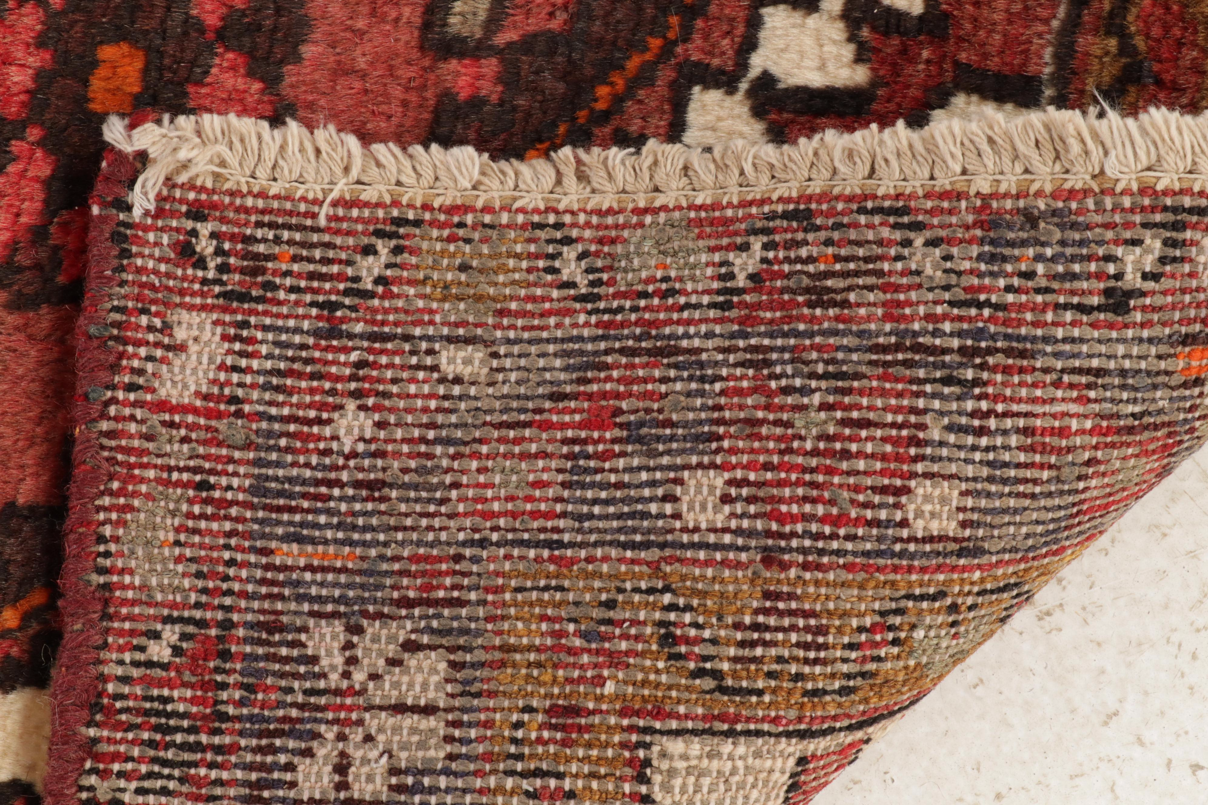 3'4 x 10'5 Hand-Knotted Persian Malayer Carpet Runner, 1970s