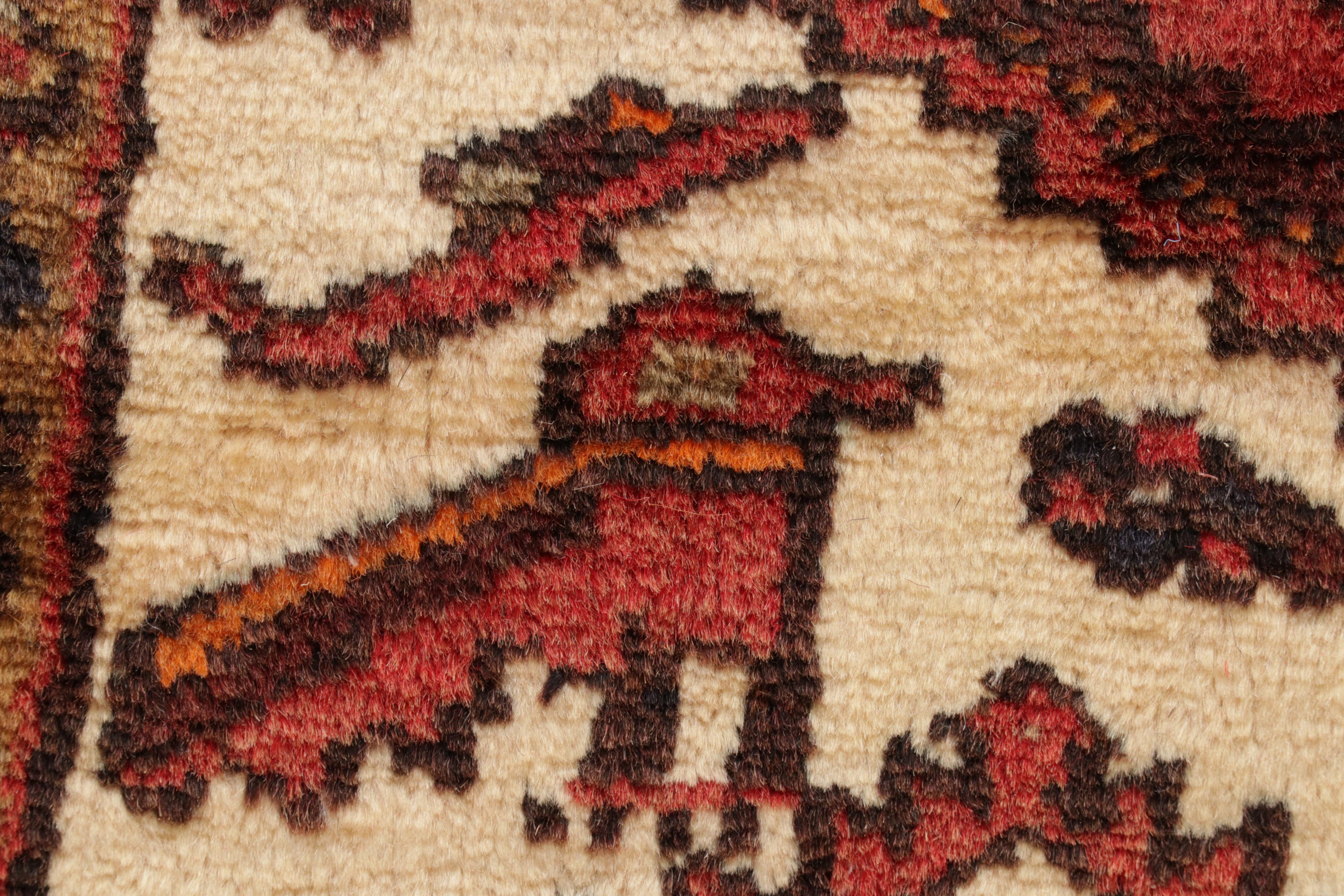 3'4 x 10'5 Hand-Knotted Persian Malayer Carpet Runner, 1970s