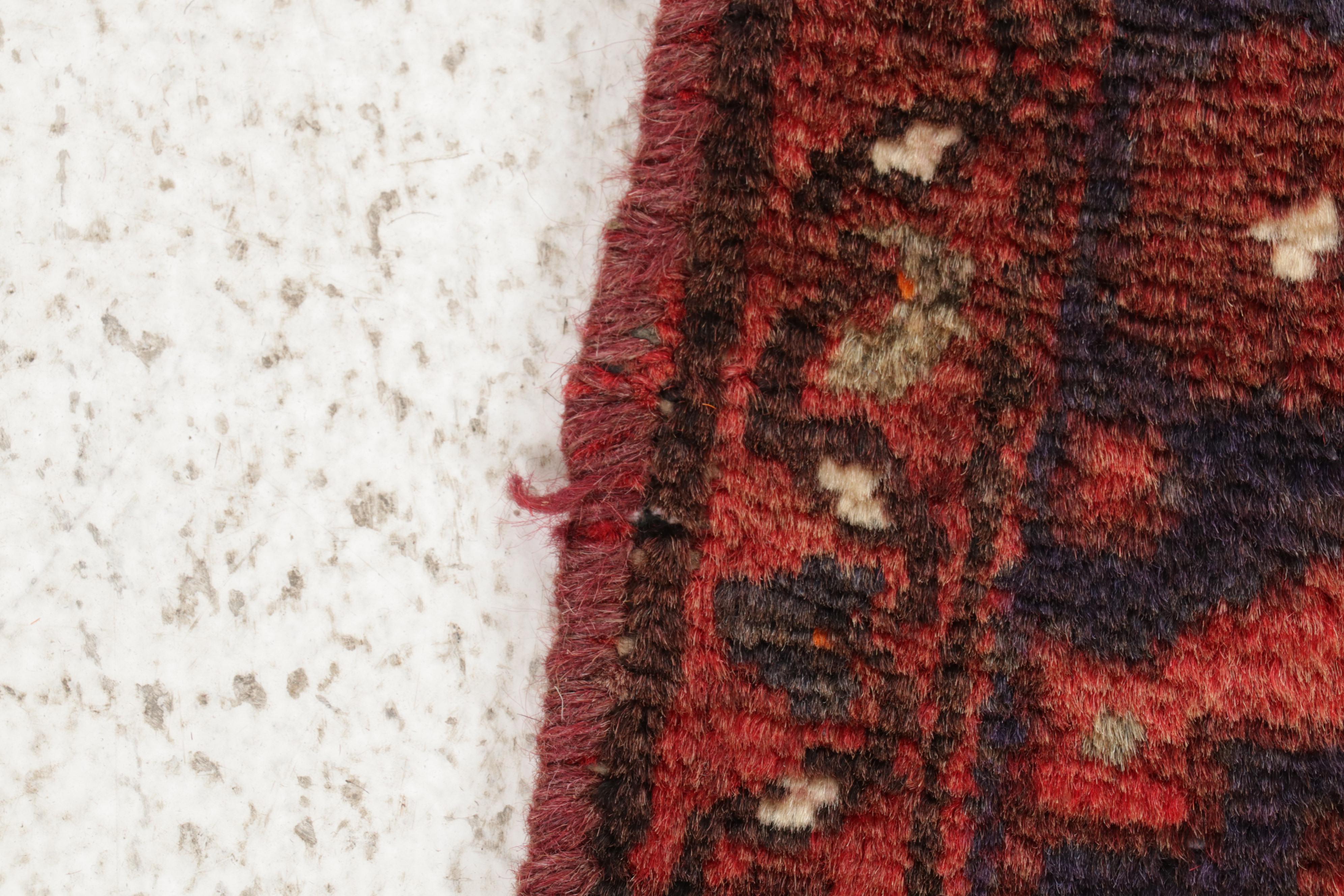 3'4 x 10'5 Hand-Knotted Persian Malayer Carpet Runner, 1970s