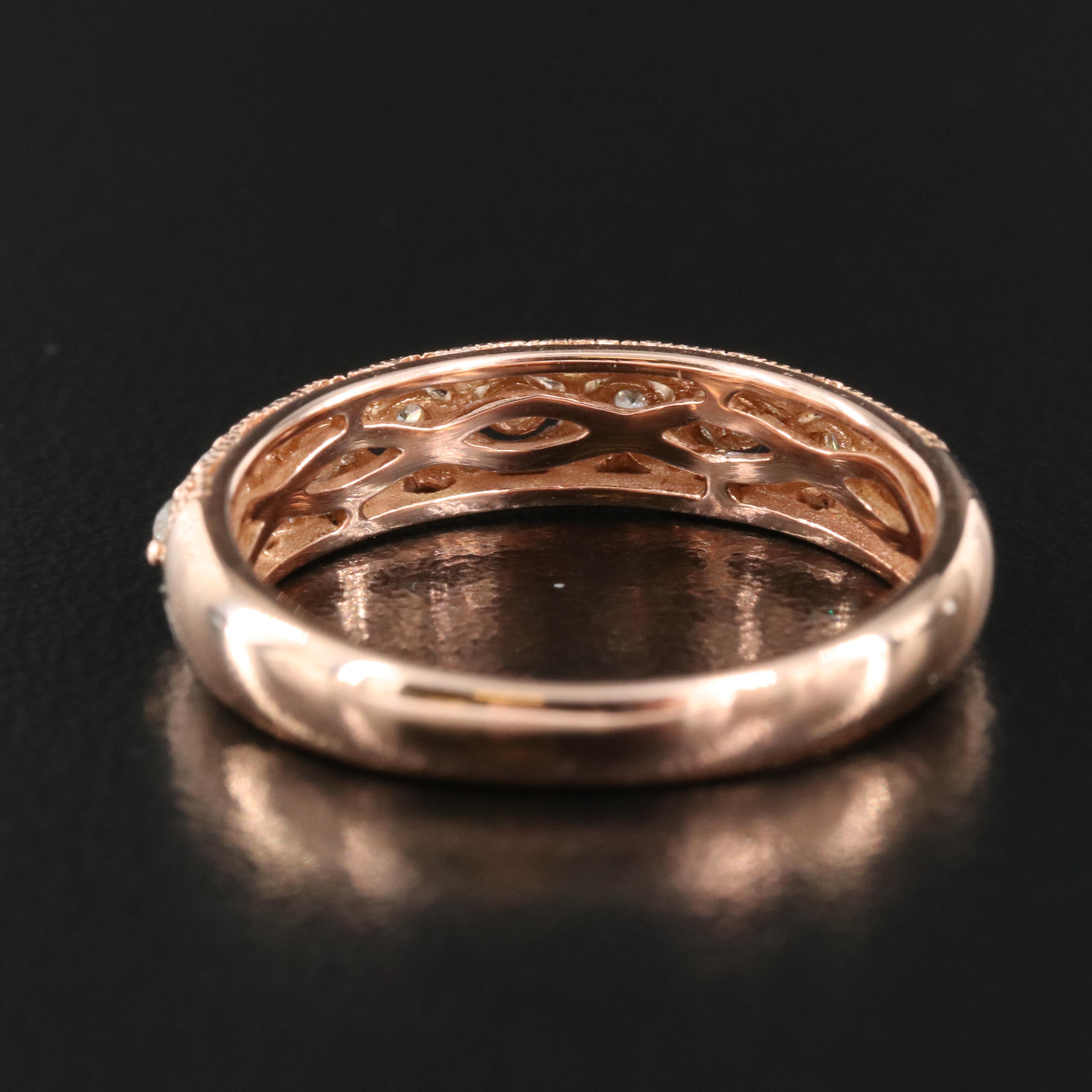 10K Rose Gold 0.39 CTW Diamond Ring