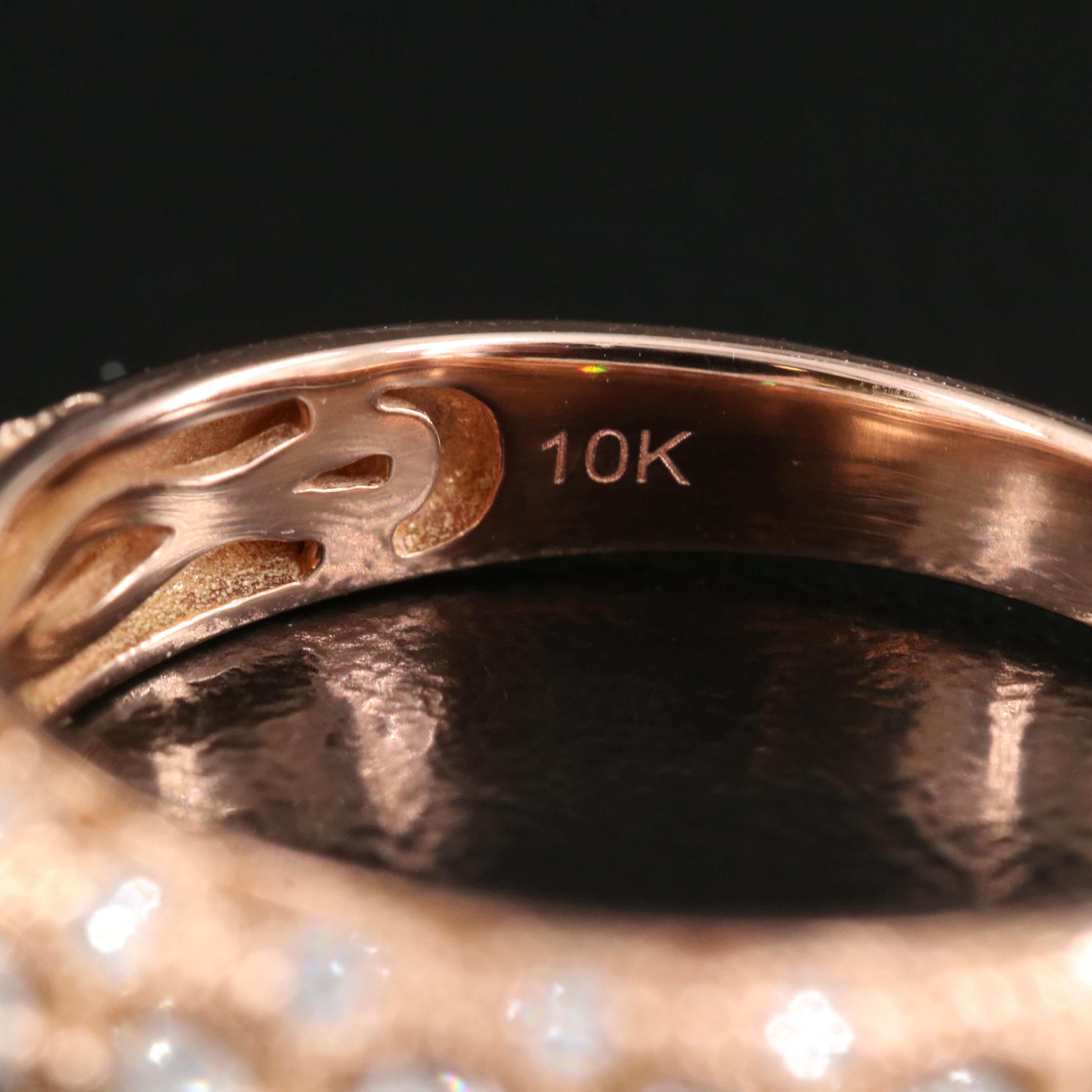 10K Rose Gold 0.39 CTW Diamond Ring