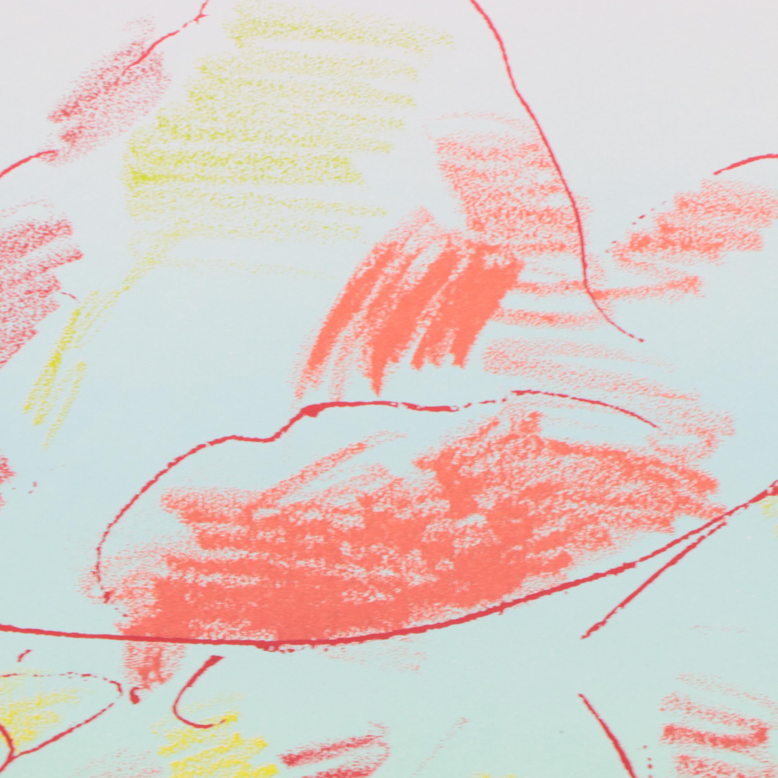 Peter Max Psychedelic Figurative Lithograph "The Dream," 1983