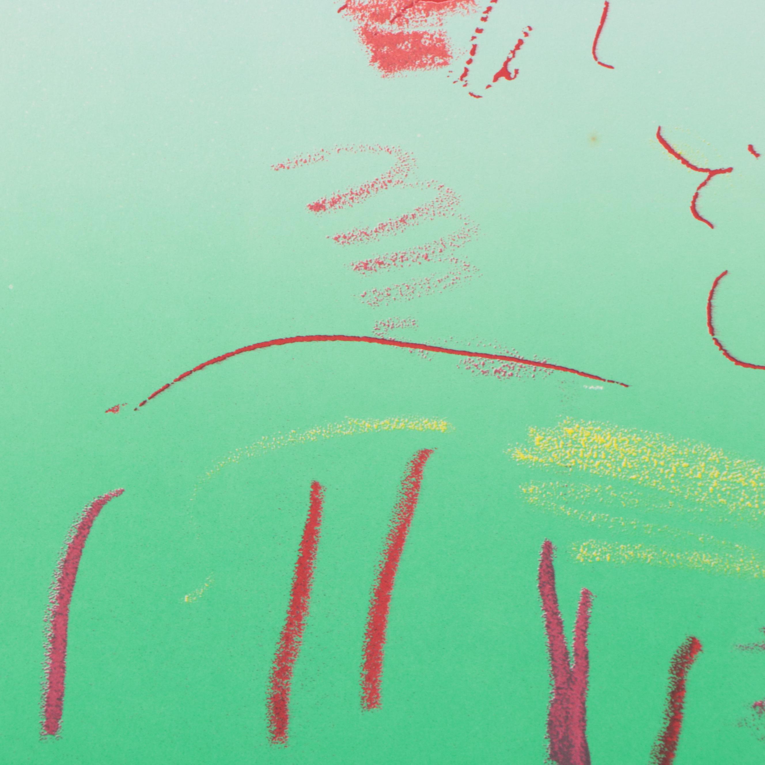 Peter Max Psychedelic Figurative Lithograph "The Dream," 1983