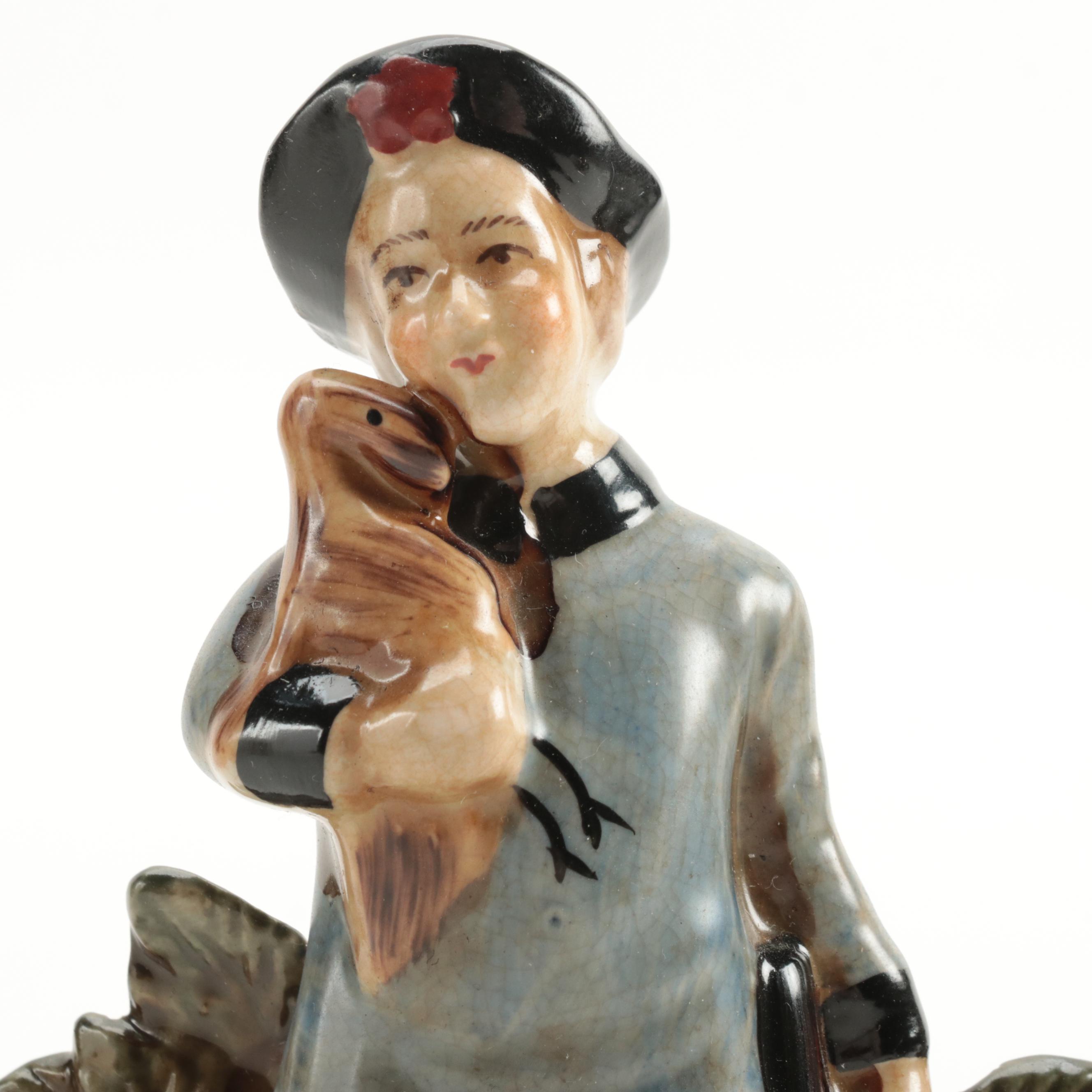 Pair of Staffordshire Style "Hunter" Porcelain Figurines