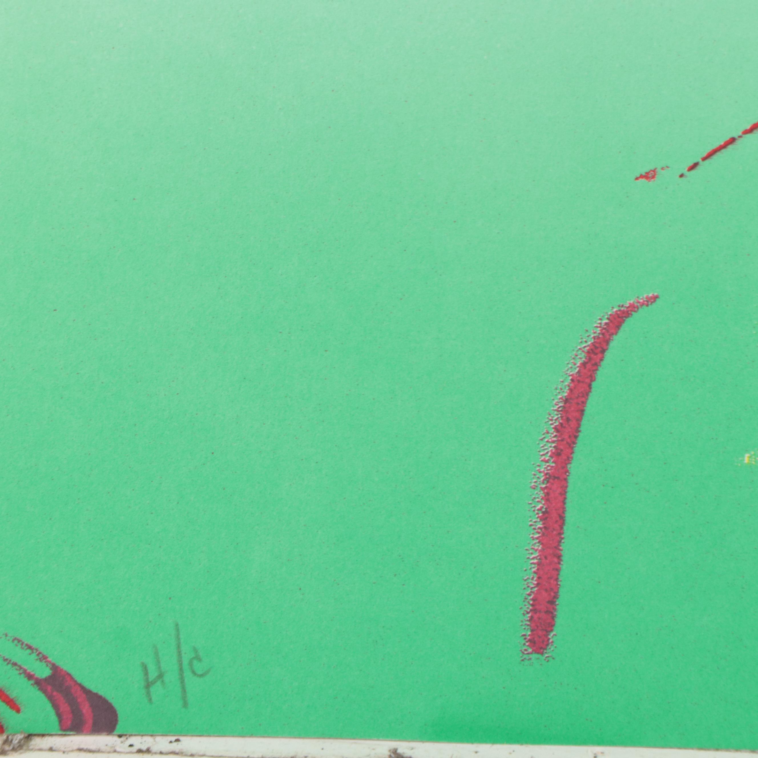 Peter Max Psychedelic Figurative Lithograph "The Dream," 1983