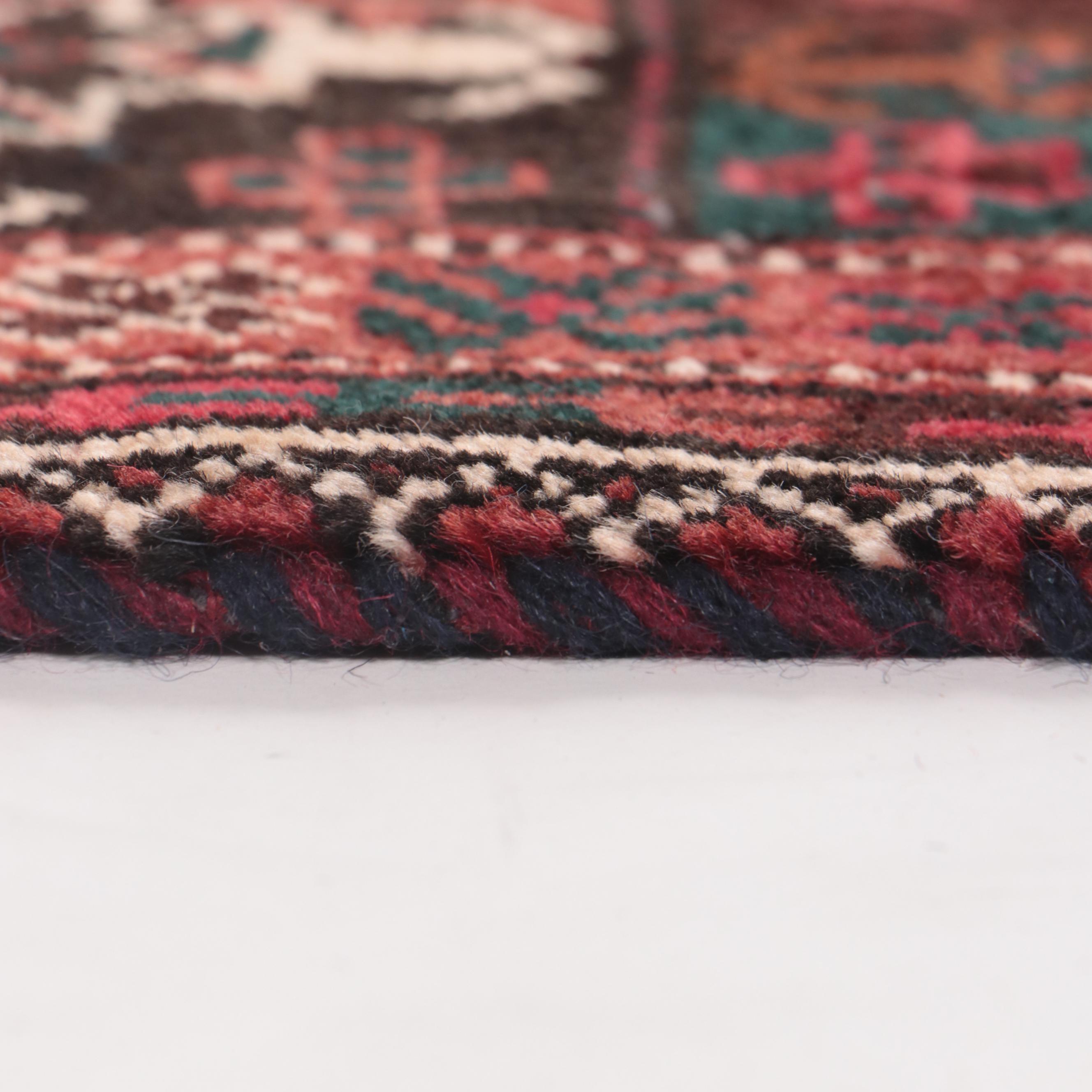 4'4 x 9'6 Hand-Knotted Persian Baluch Long Rug