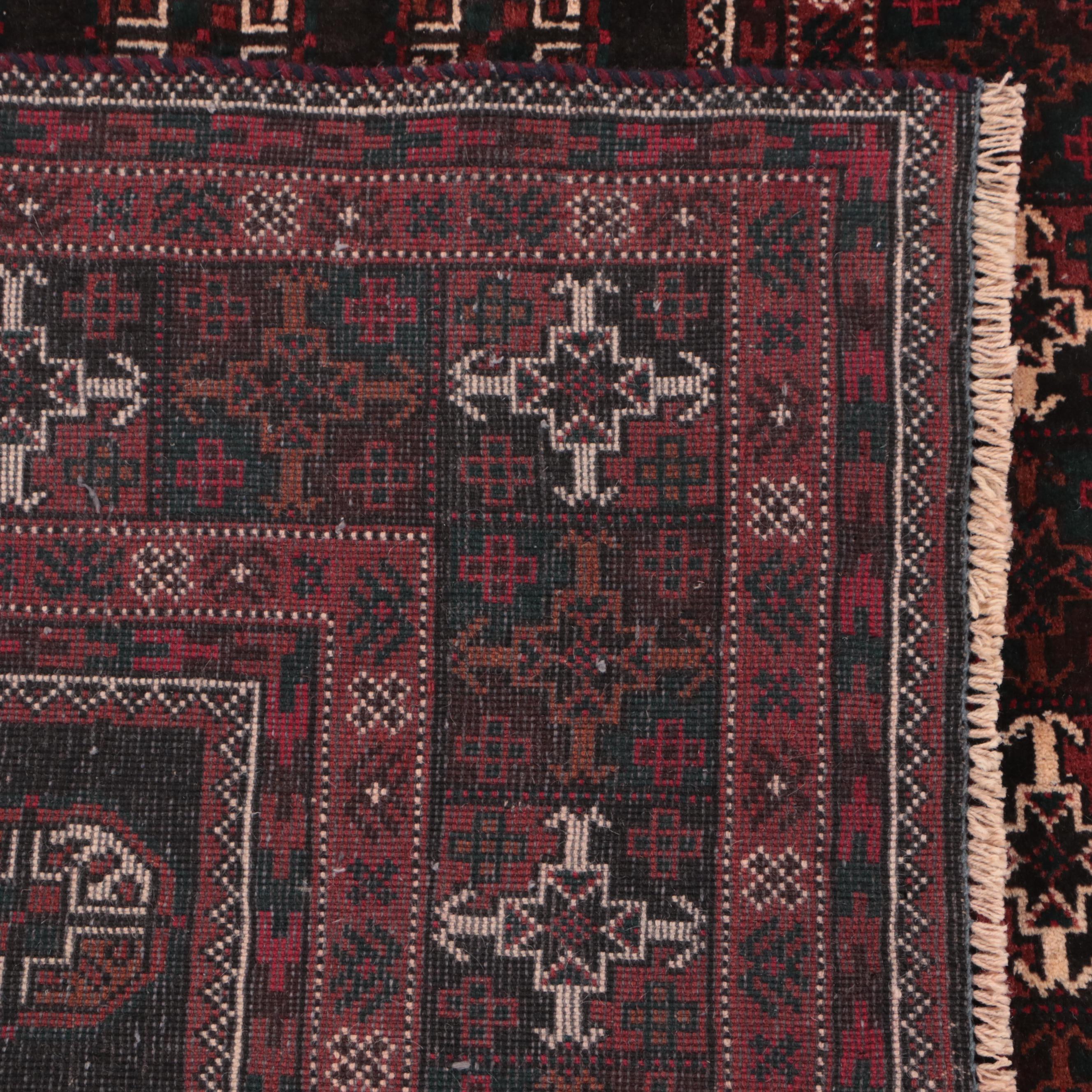 4'4 x 9'6 Hand-Knotted Persian Baluch Long Rug