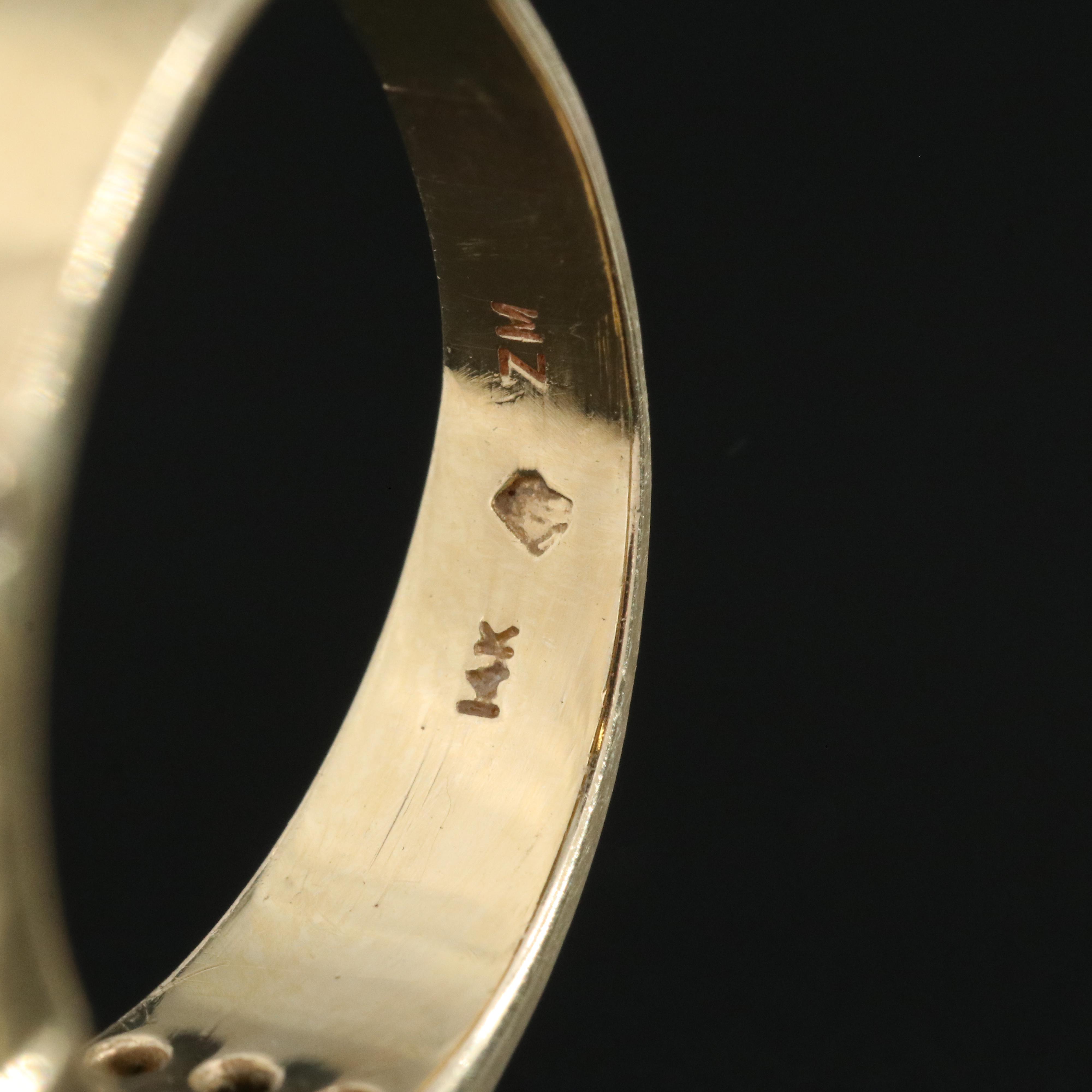 14K Emerald and Diamond Ring