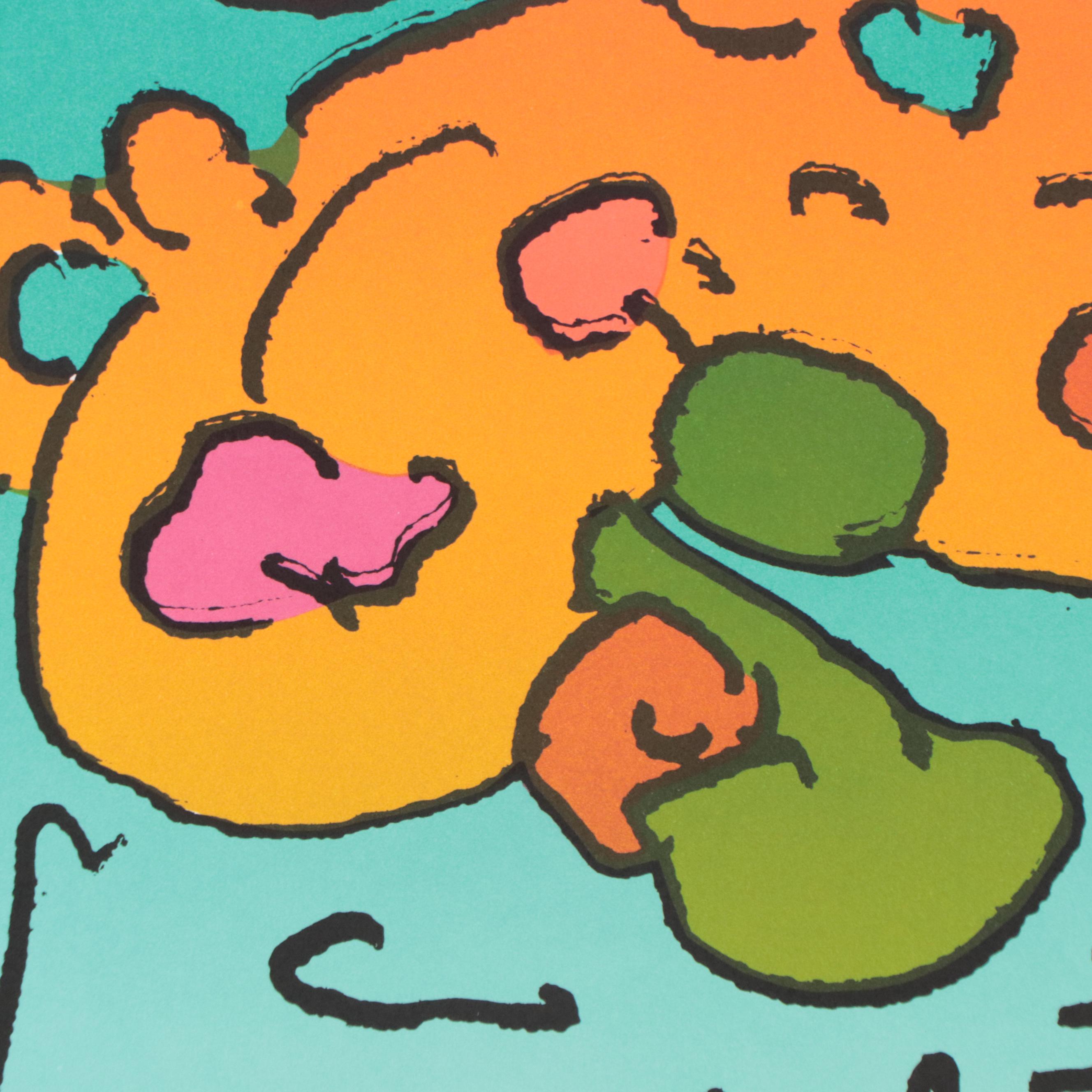 Peter Max Psychedelic Figurative Lithograph "Dreamer," 1983