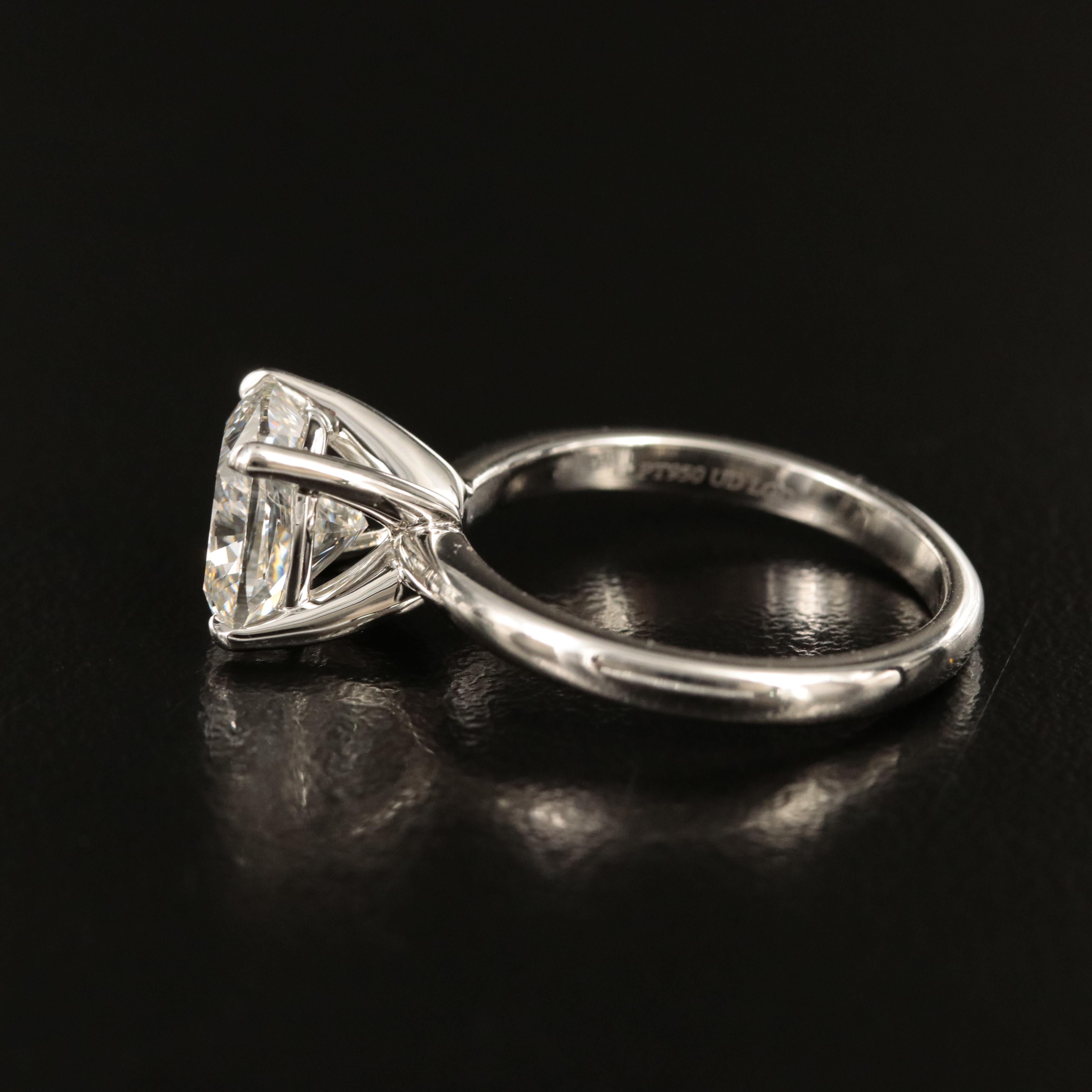 Platinum 5.17 CTW Lab Grown Diamond Ring