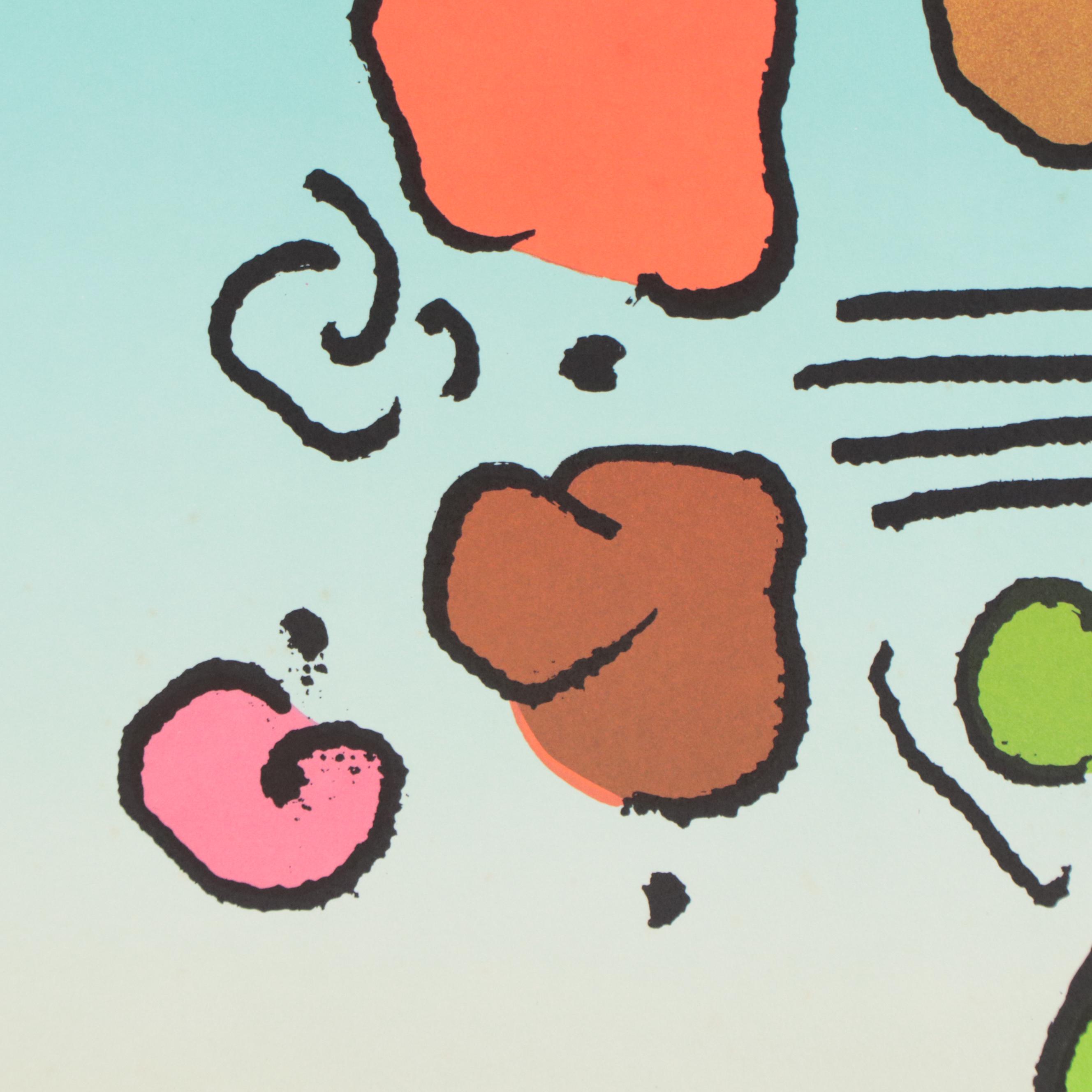 Peter Max Psychedelic Figurative Lithograph "Dreamer," 1983