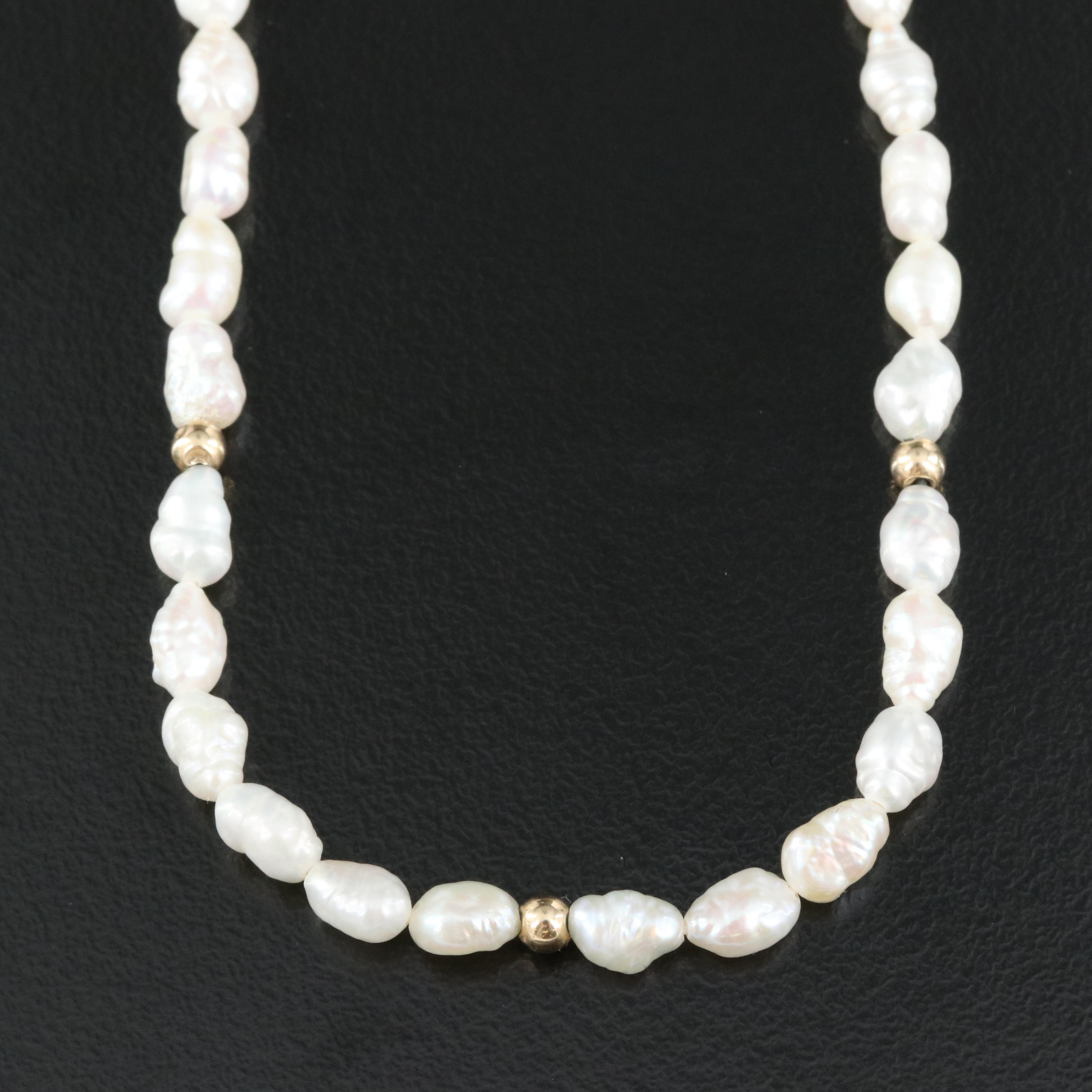 14K Pearl Necklace