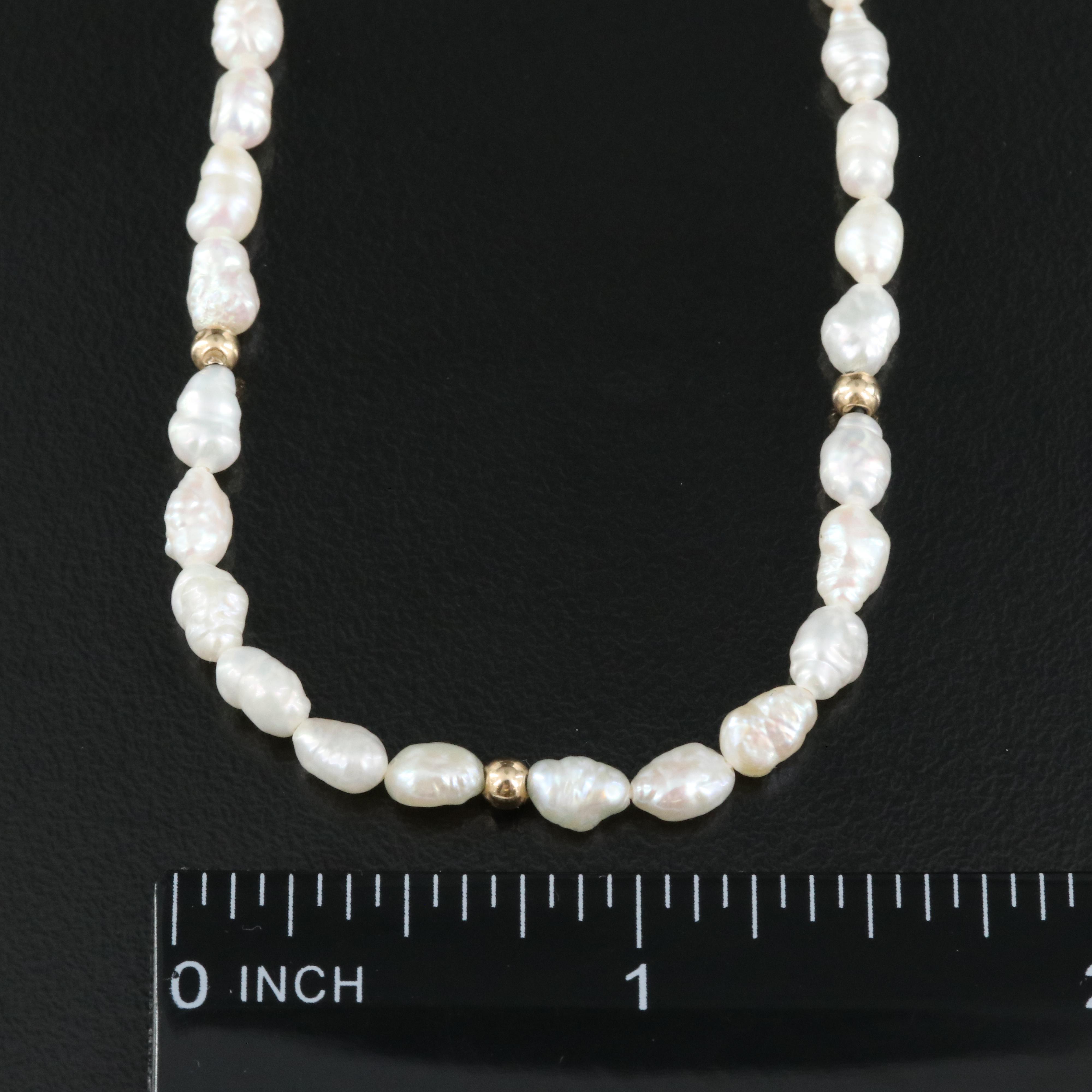 14K Pearl Necklace