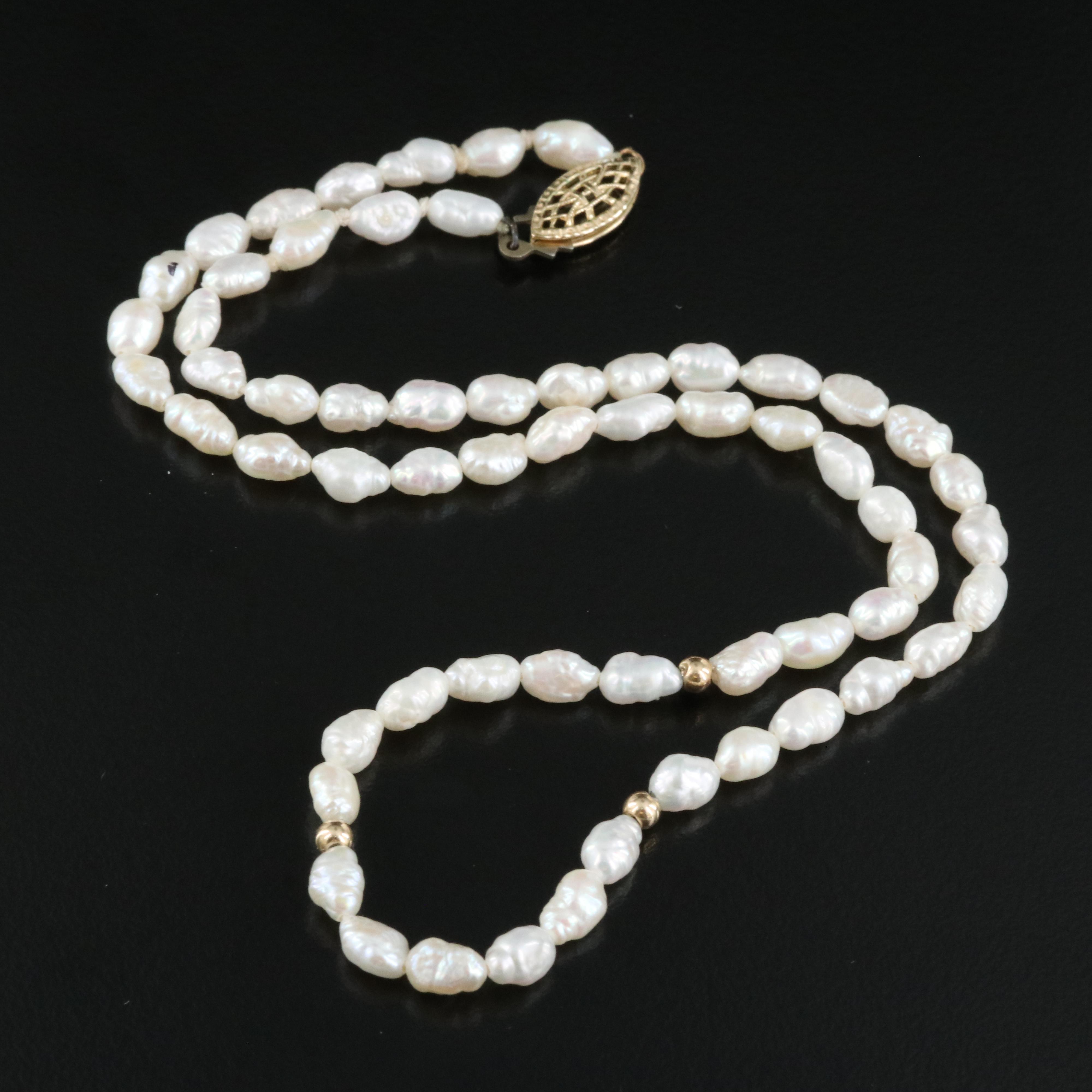 14K Pearl Necklace
