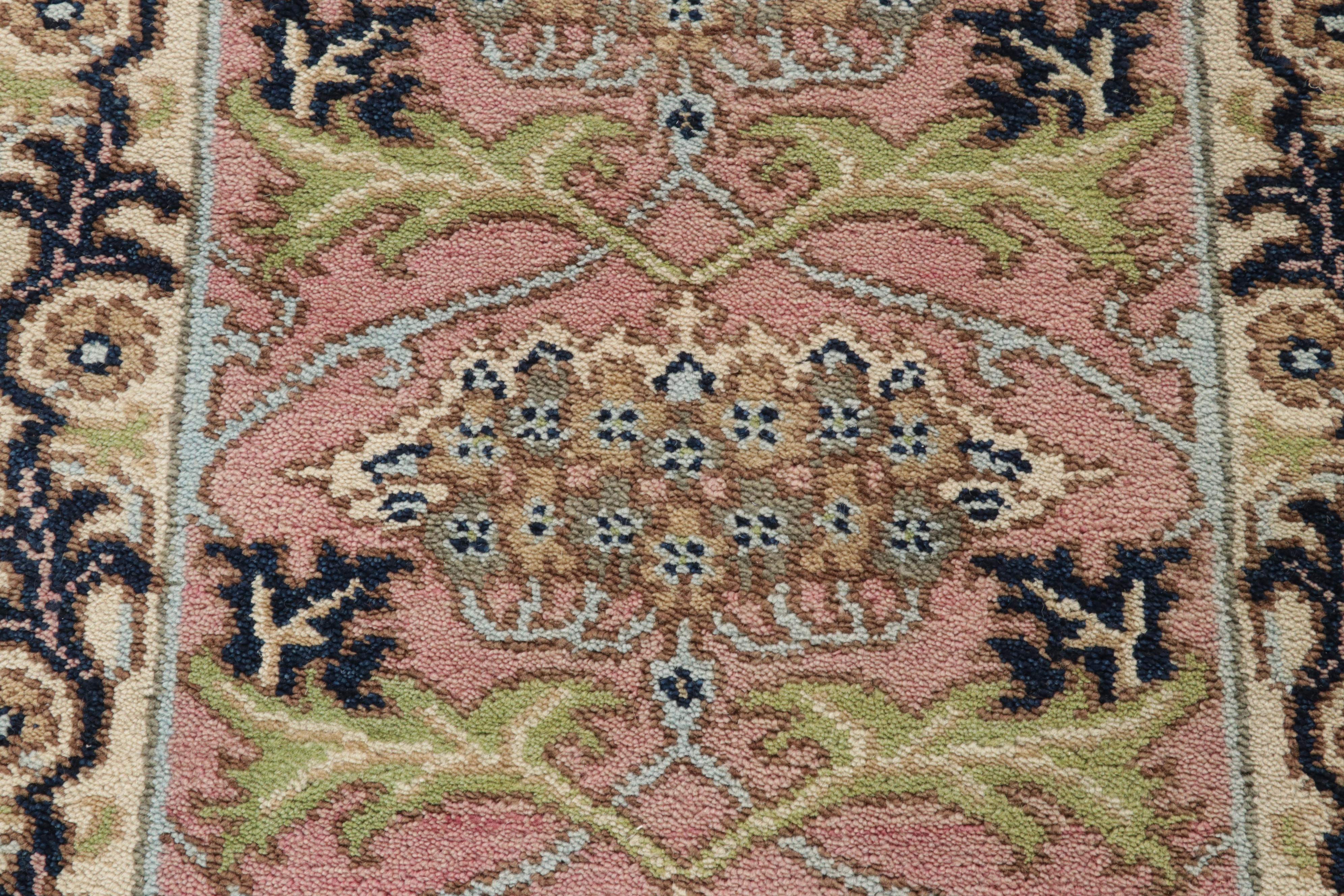 2'7 x 7'10 Hand-Tufted Indo-Persian Tabriz Carpet Runner, 2010s
