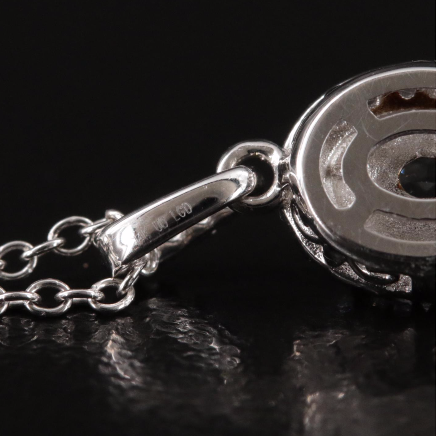 14K 0.81 CTW Lab Grown Diamond Halo Pendant Necklace